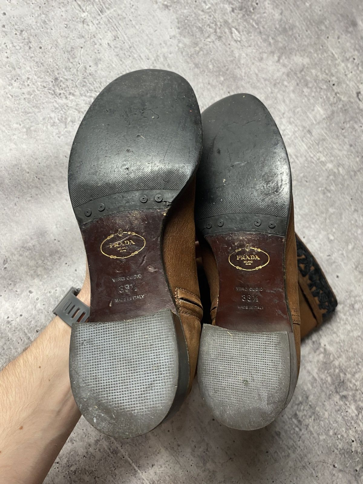 Prada Vintage Prada Riding Leather Boots Size US 8.5 / IT 38.5 - 8 Thumbnail
