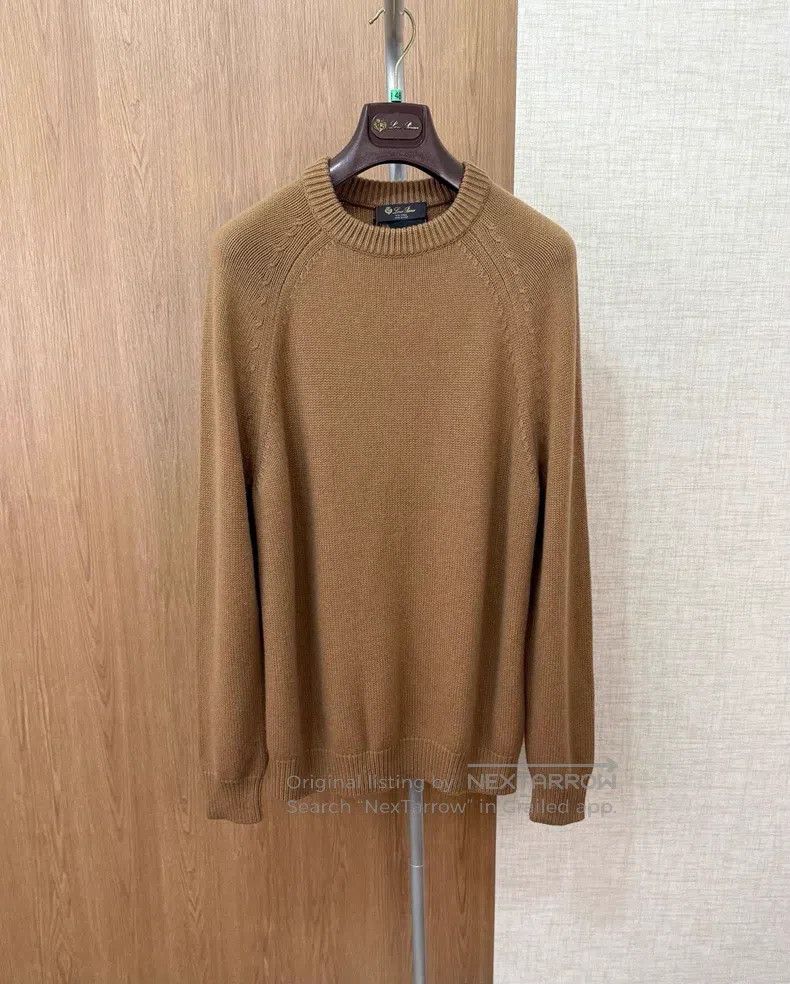 Loro Piana Loro Piana Ceiling Fabric Lama Wool Knit Sweater Size US L / EU 52-54 / 3 - 1 Thumbnail