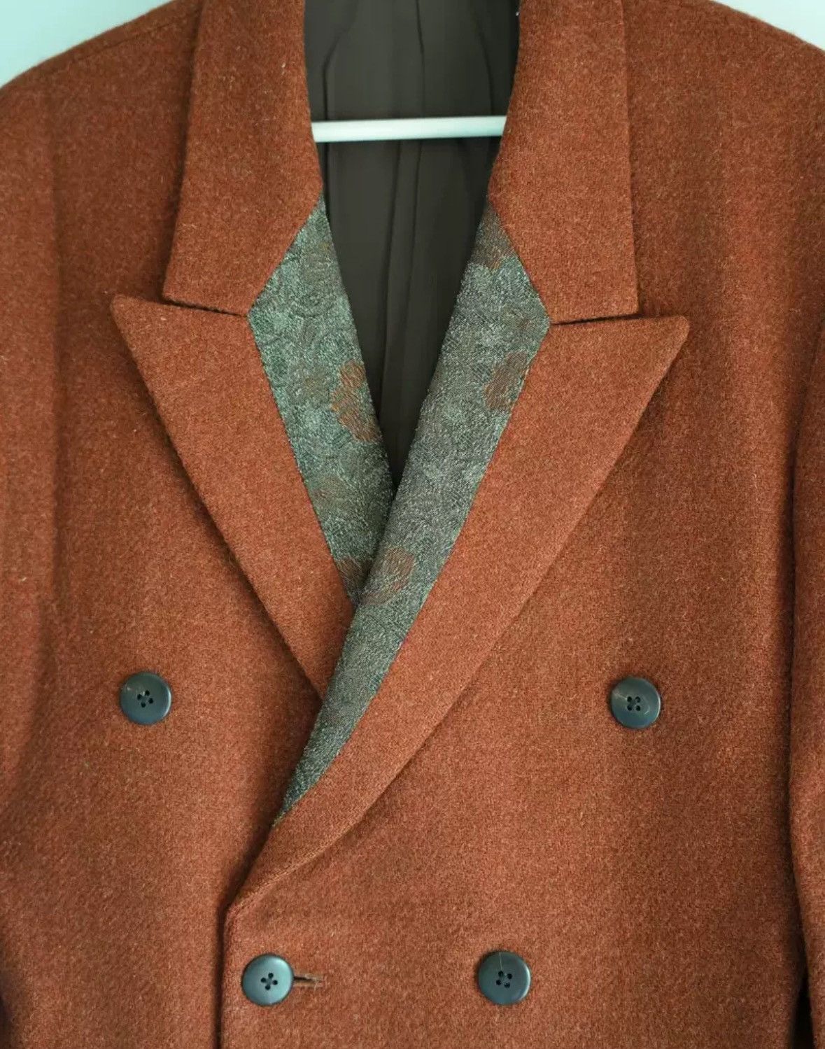 Yohji Yamamoto Yohji Yamamoto 88aw floral collar handmade suit Size 42R - 3 Thumbnail