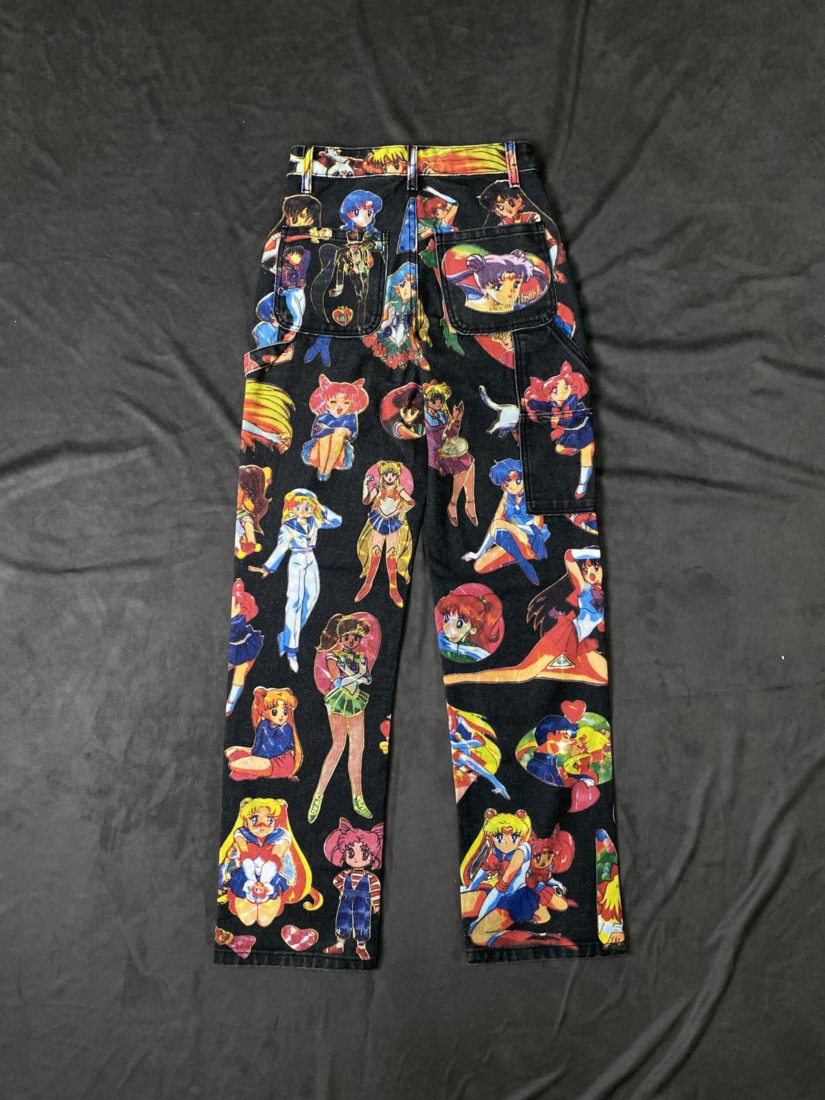 Japanese Brand Deadstock Secret Heart Sailor Moon Print Jeans 26 Size 26" / US 2 / IT 38 - 6 Thumbnail