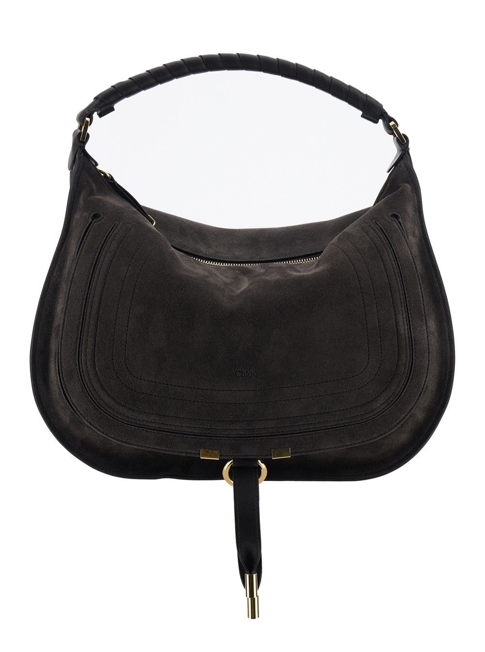 Chloe Brown Shoulder Bag 'Marcie Medium' in Suede for Women Size ONE SIZE - 1 Thumbnail