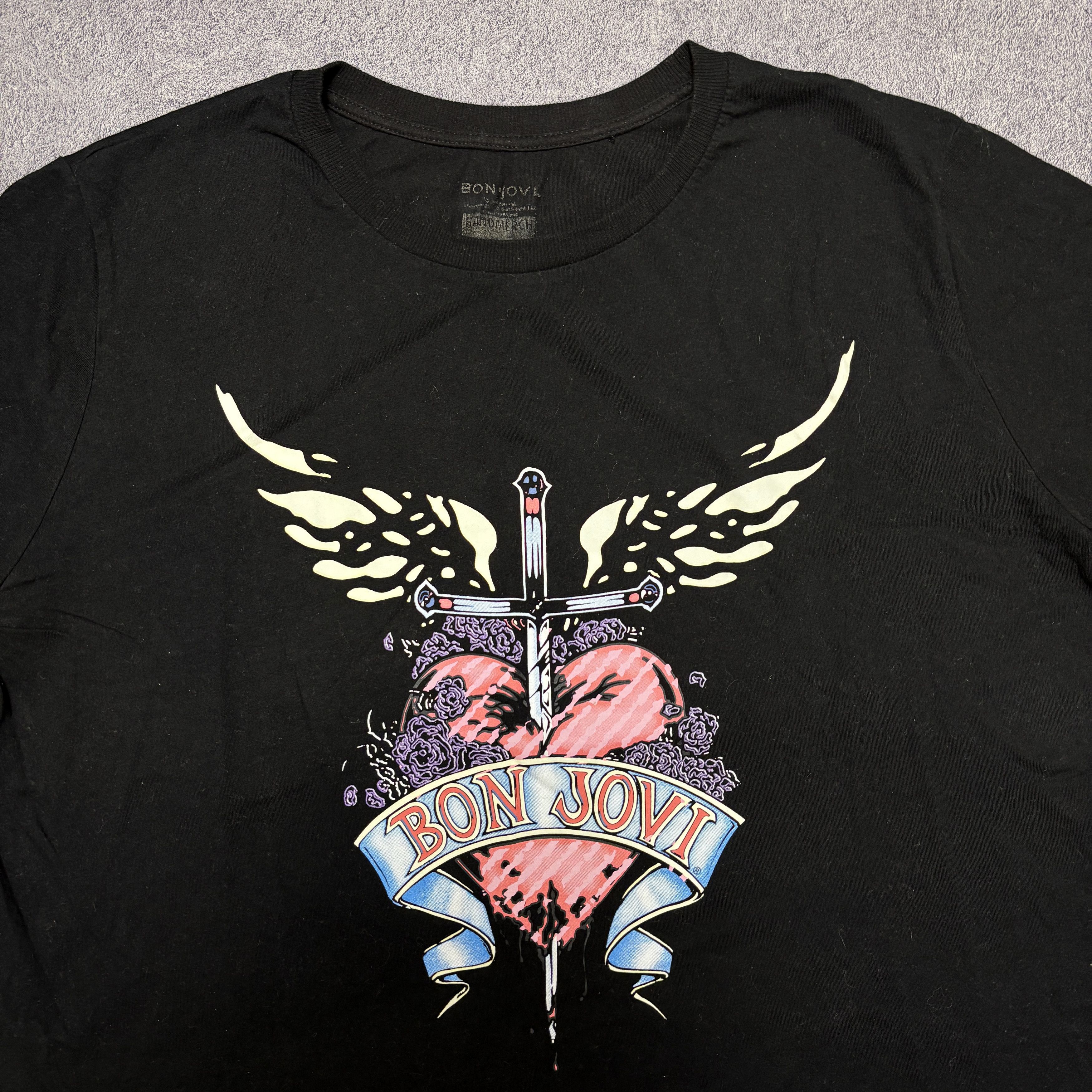 Band Tees × Bon Jovi × Vintage Bon Jovi Shirt Vintage Band Tees Size US XL / EU 56 / 4 - 3 Thumbnail