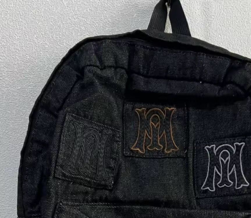 Japanese Brand Denim Backpack Streetwear Embroidery Letter Size ONE SIZE - 4 Thumbnail