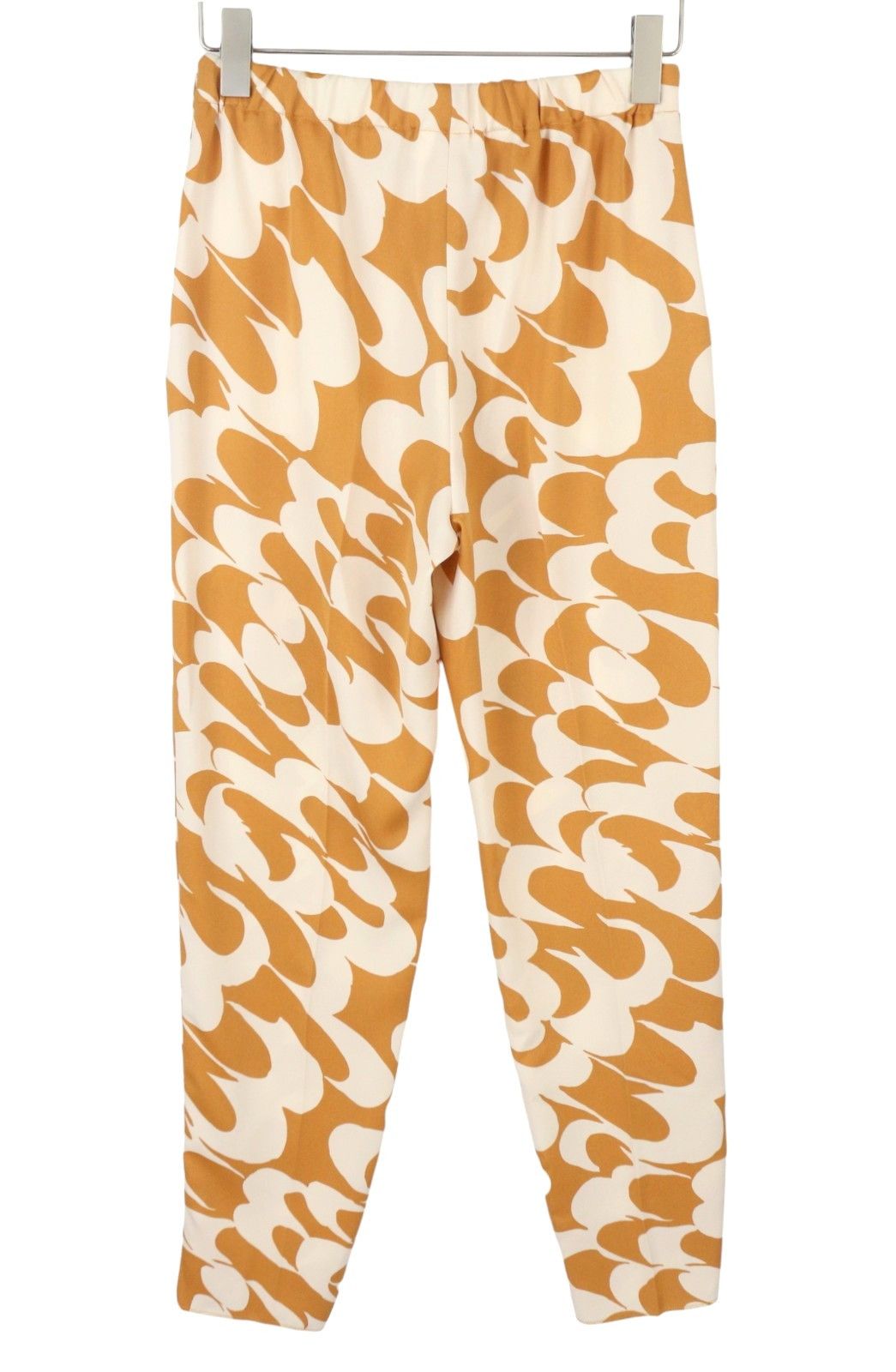 Max Mara EU36 Mustard Printed Zip Fly Tapered Trousers 88899 Size 26" / US 2 / IT 38 - 3 Thumbnail