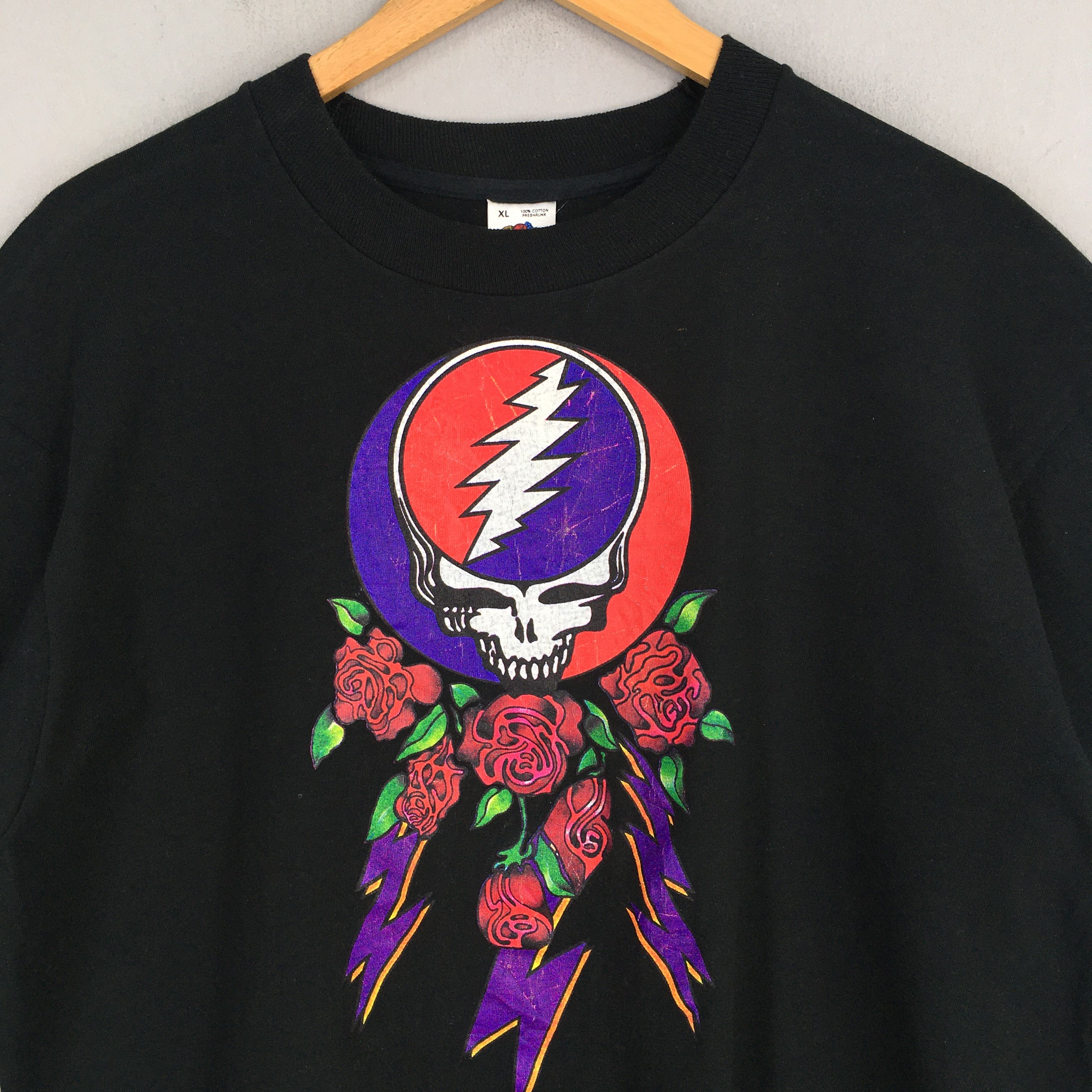 Band Tees × Fruit Of The Loom × Grateful Dead Vintage 90s Grateful Dead Black T shirt XLarge Size US L / EU 52-54 / 3 - 2 Thumbnail