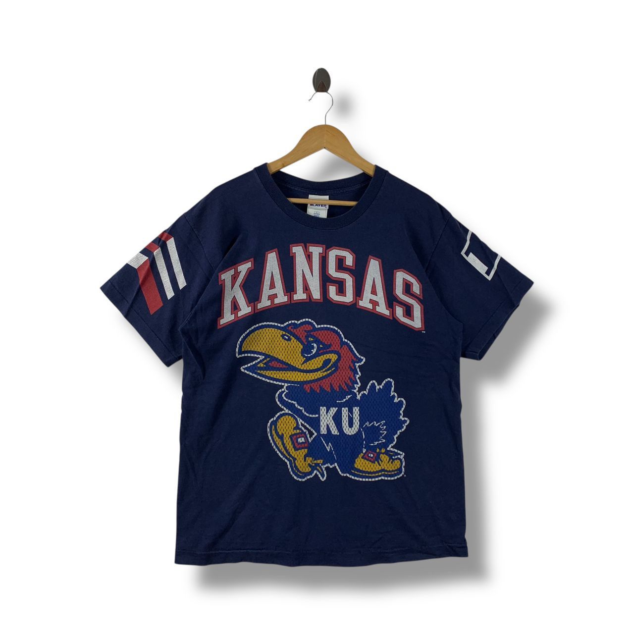 Vintage Vintage KANSAS JAYHAWKS University Big logo tee Size US L / EU 52-54 / 3 - 1 Thumbnail