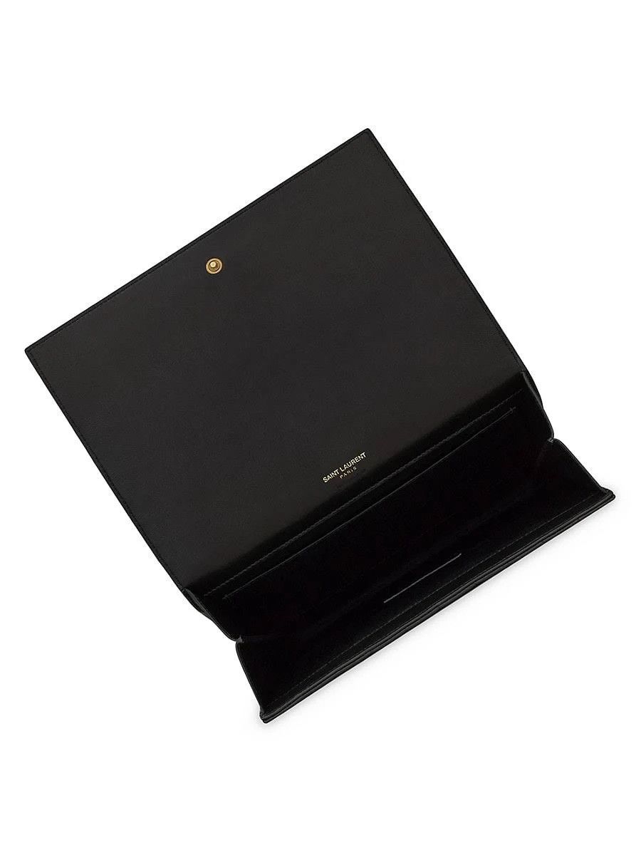 Saint Laurent Paris o1s1wg111024 Size: OS / Flap Pouch in Nero Size ONE SIZE - 9 Thumbnail