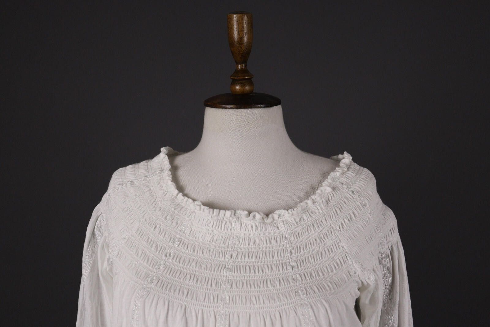 Lauren Ralph Lauren Lauren Ralph Lauren White Lagenlook Blouse Shirt Size M Size M / US 6-8 / IT 42-44 - 2 Thumbnail