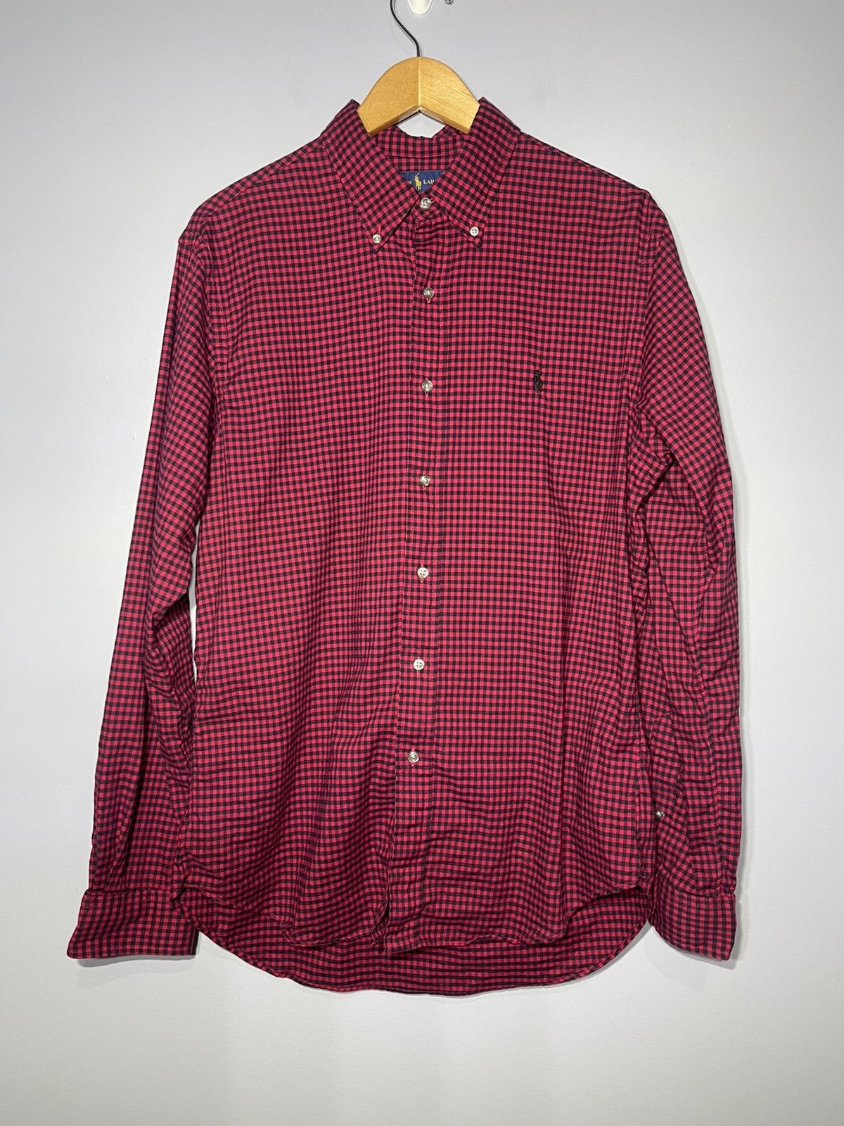 Polo Ralph Lauren Ralph Lauren Button Shirt Men’s Sz L Red Plaid Slim Fit L/S Size US L / EU 52-54 / 3 - 2 Thumbnail