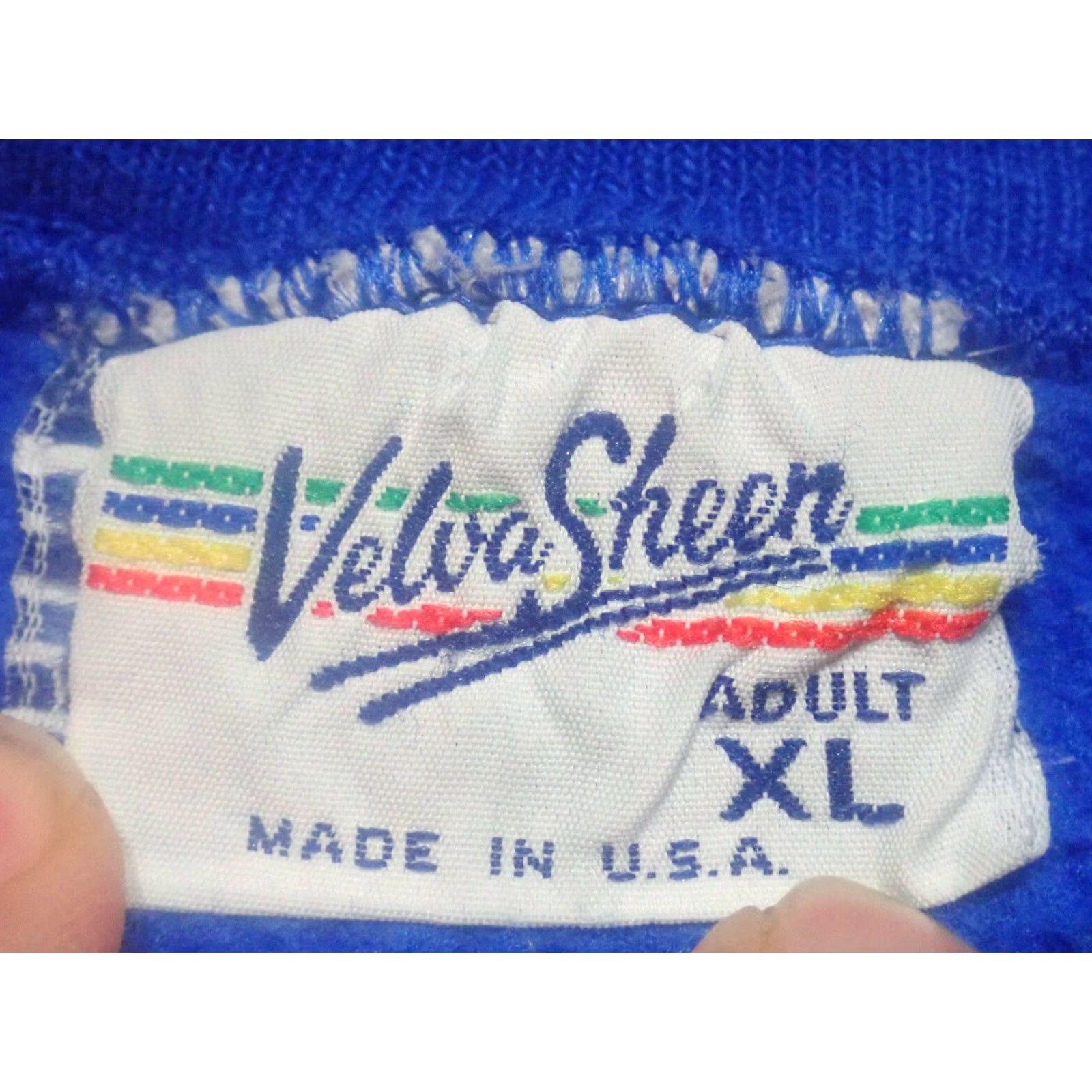 Velva Sheen VINTAGE 80s Disney Mickey Mouse Florida Walt Disney Sweatshirt Mens XL Blue Cartoon Retro All Seasons Graphic Print Size US XL / EU 56 / 4 - 4 Thumbnail