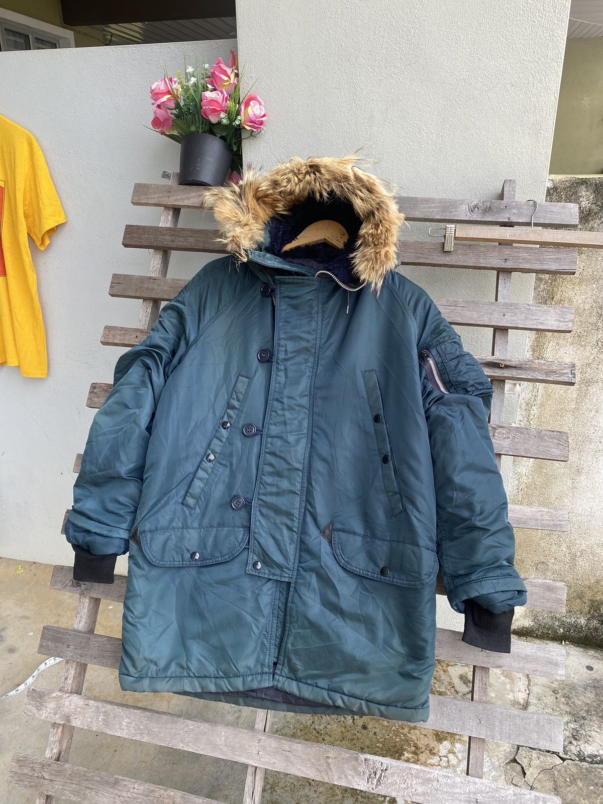 Alpha Industries Vintage N-2B Parka Extreme Cold Weather Fur Ruff Jacket Size US L / EU 52-54 / 3 - 1 Thumbnail