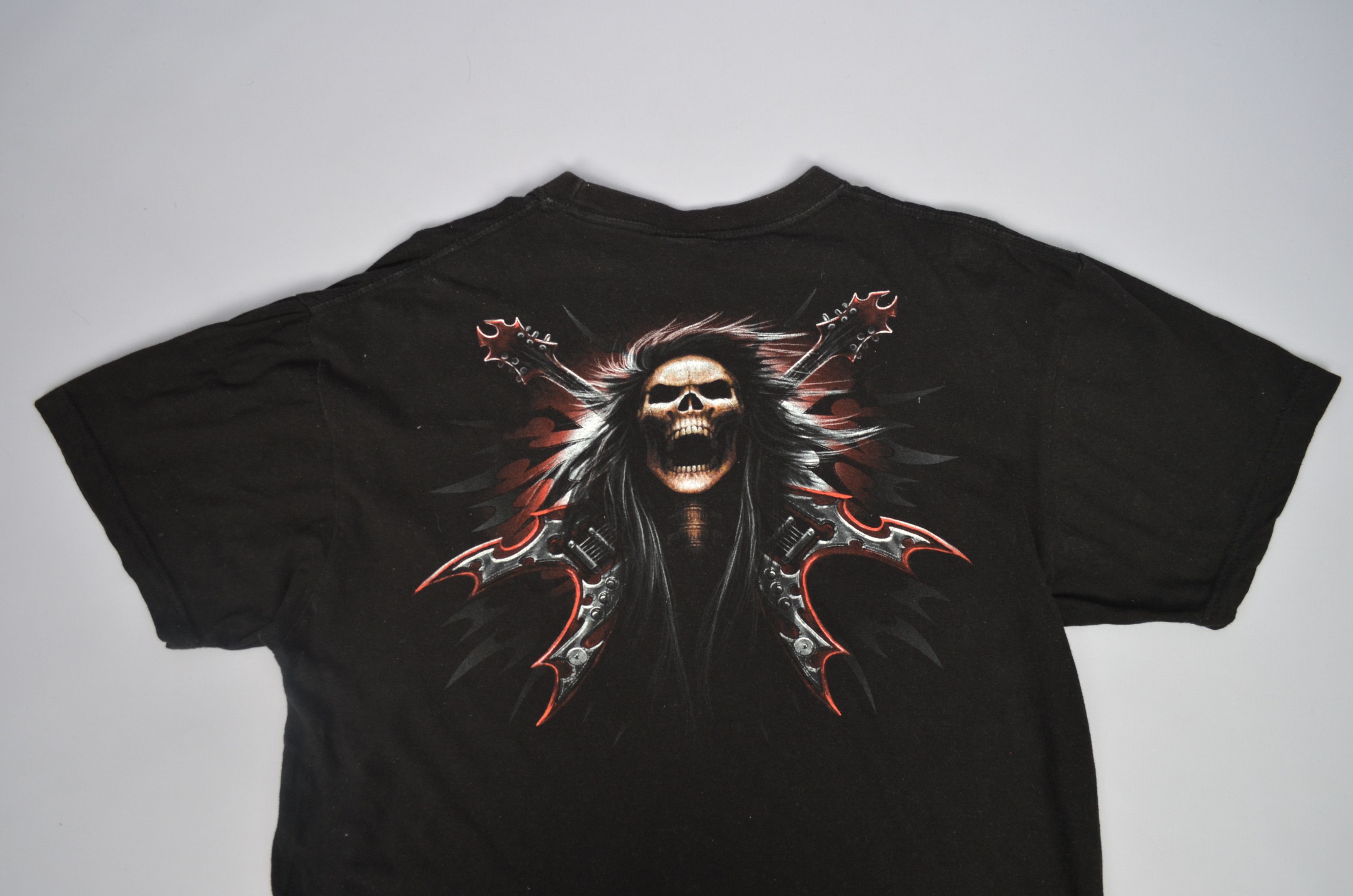Vintage Spiral Hell Rock Skull Print t-shirt Size XL Vintage Size US XL / EU 56 / 4 - 6 Thumbnail