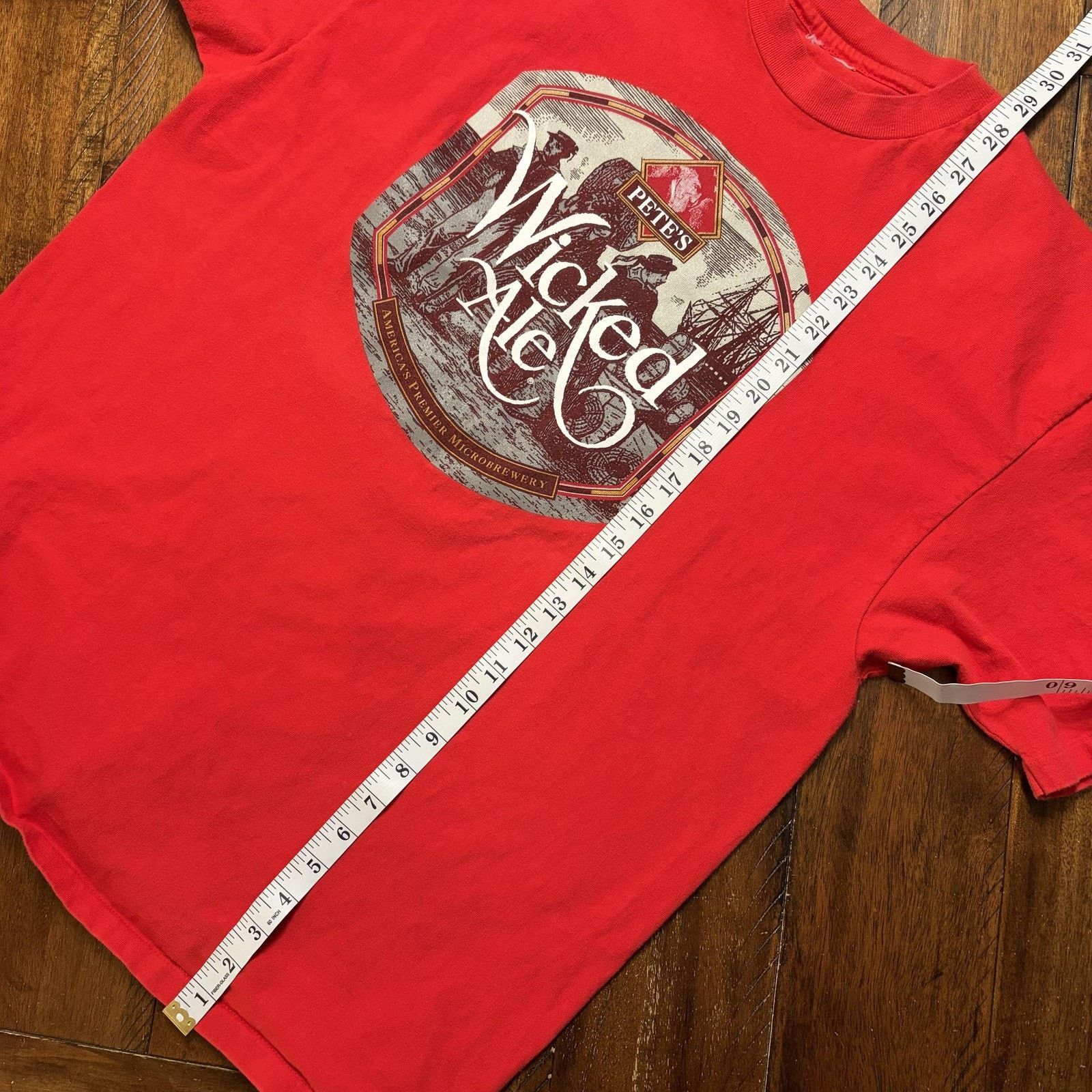 Vintage Vtg Pete's Wicked Ale Shirt Mens XL Beer Graphic T-Shirt Size US XL / EU 56 / 4 - 7 Thumbnail