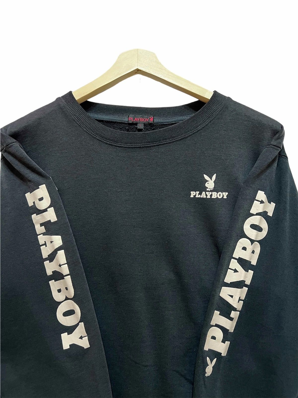 Playboy × Vintage Vintage 90s PLAYBOY Big Logo Crewneck Sweatshirt Size L Size US L / EU 52-54 / 3 - 8 Thumbnail