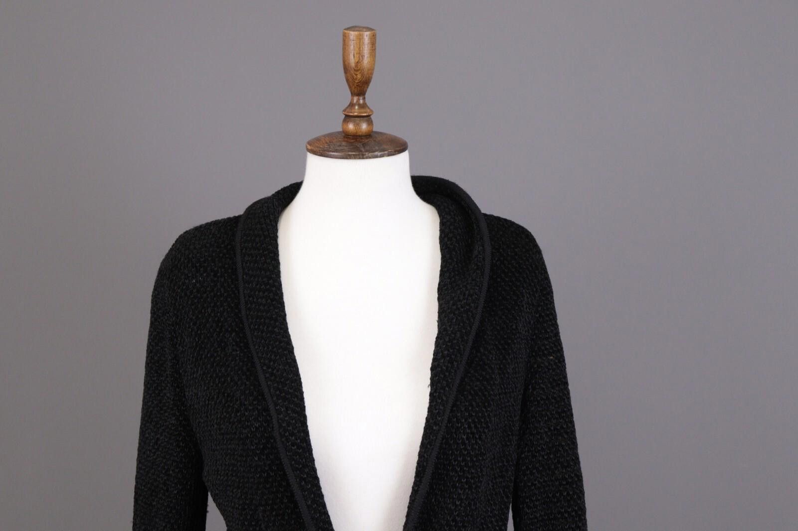 Christian Dior Monsieur Mondi Black Cable Knit Pockets 2 Button Sweater Size 38 / M Size M / US 6-8 / IT 42-44 - 2 Thumbnail