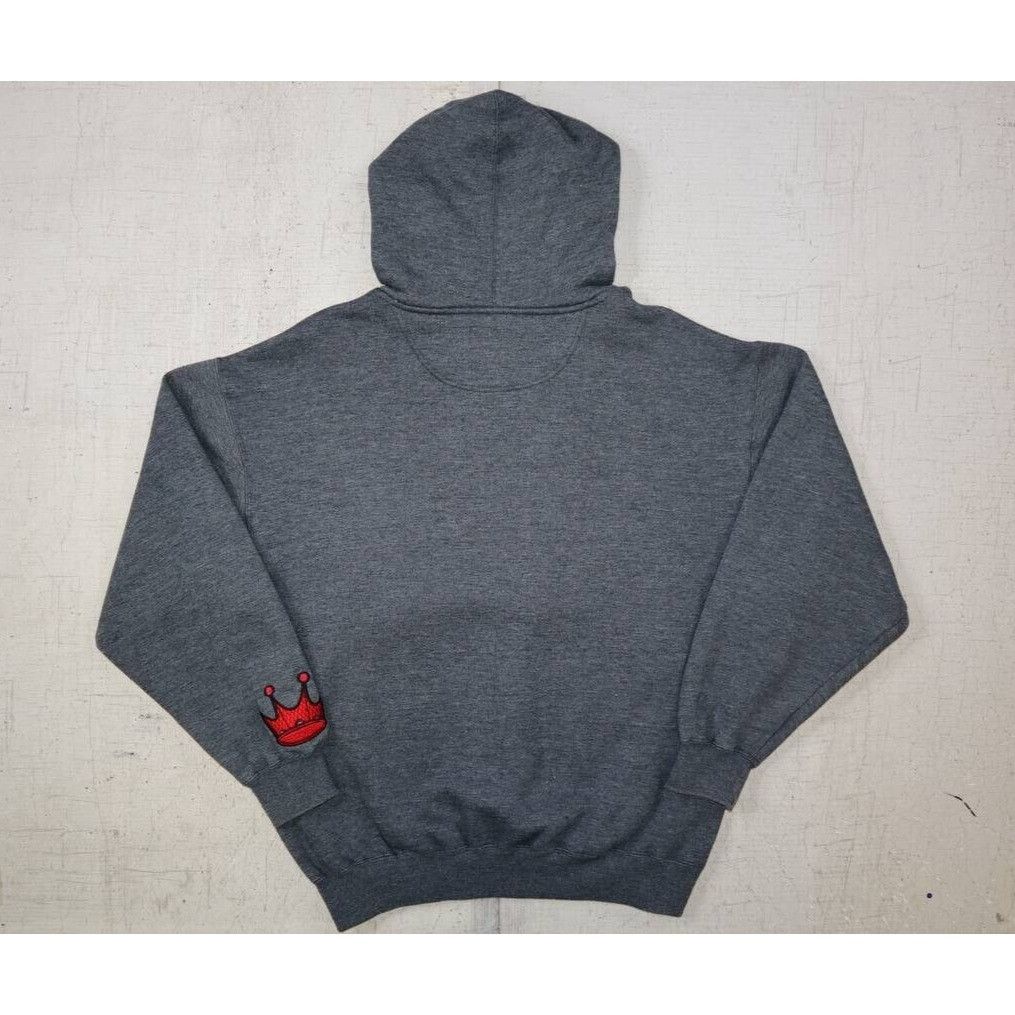 JNCO Vintage Y2K JNCO Jeans Crown Hoodie Embroidered Grey Red M Size US M / EU 48-50 / 2 - 3 Thumbnail