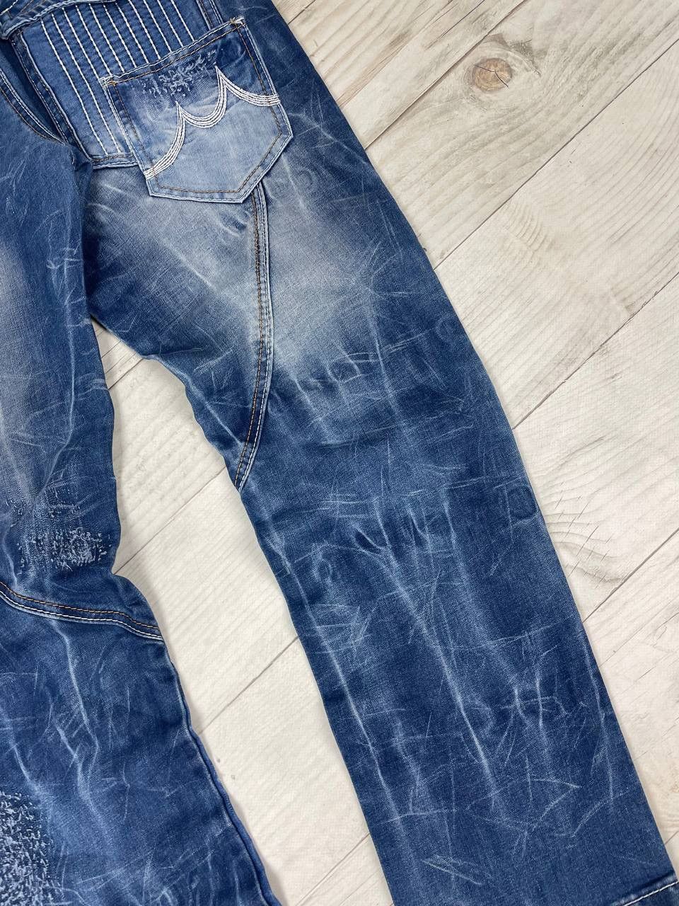 Japanese Brand Kosmo Lupo Denim Jeans Patchwork Multipockets Y2K Size US 36 / EU 52 - 22 Thumbnail
