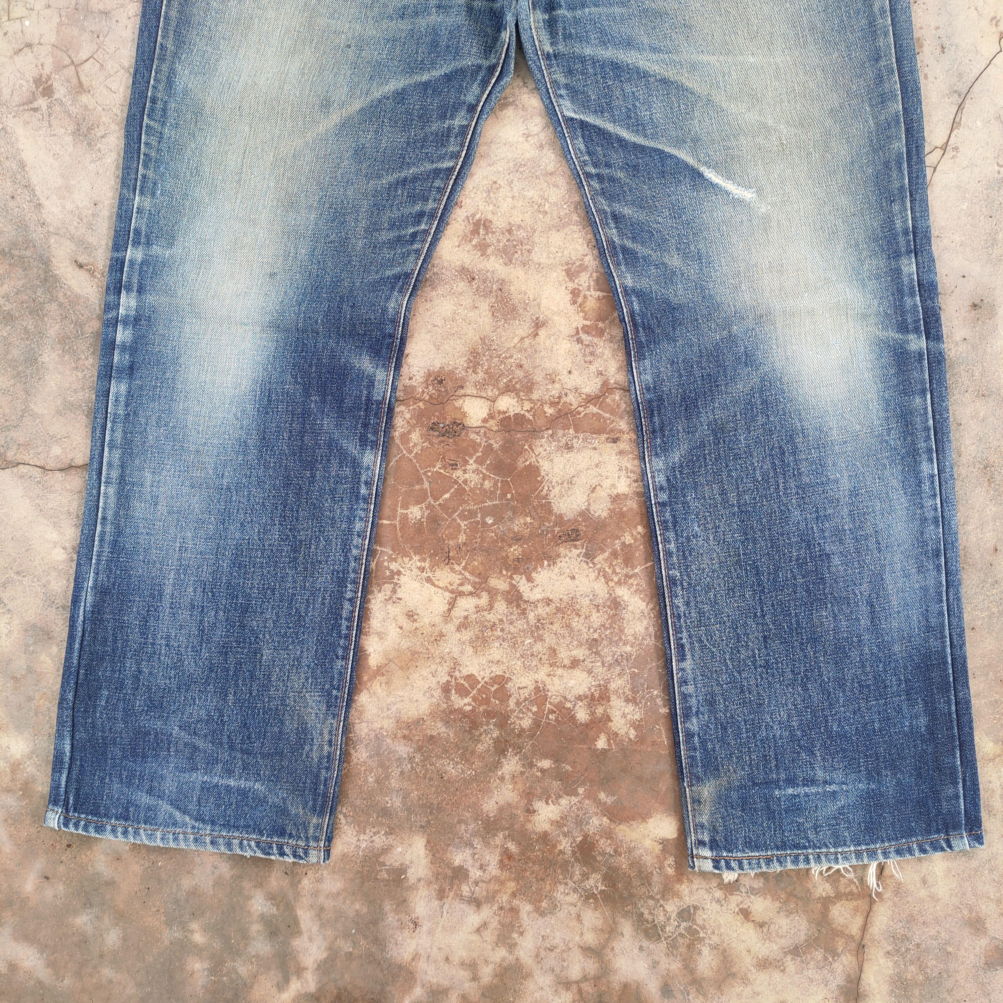 Japanese Brand vintage wrangler Faded rusty denim jeans pants Size US 38 / EU 54 - 5 Thumbnail