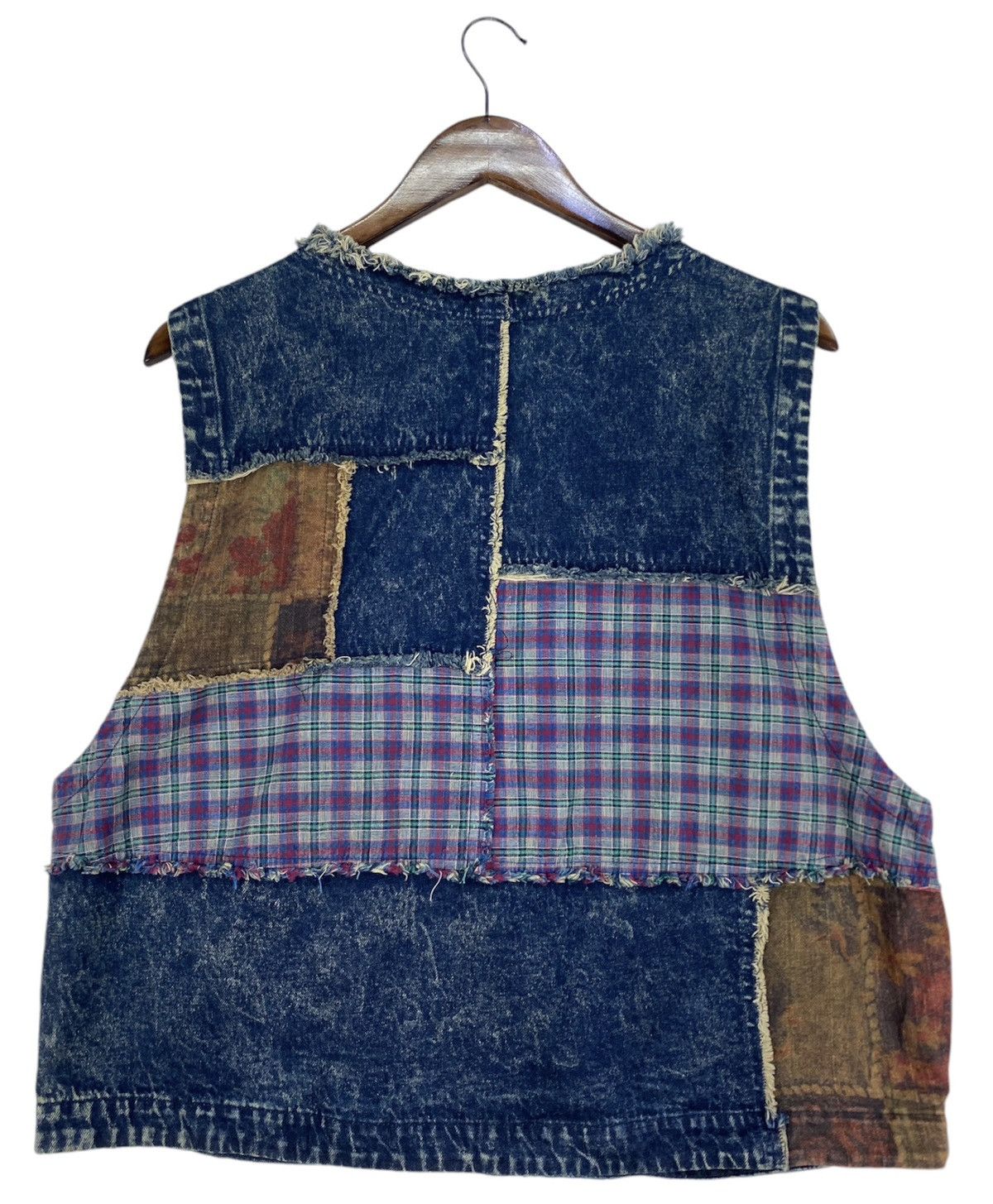 Vintage To Blossom Patchwork Vest Inspire Kapital Kountry Size US L / EU 52-54 / 3 - 3 Thumbnail