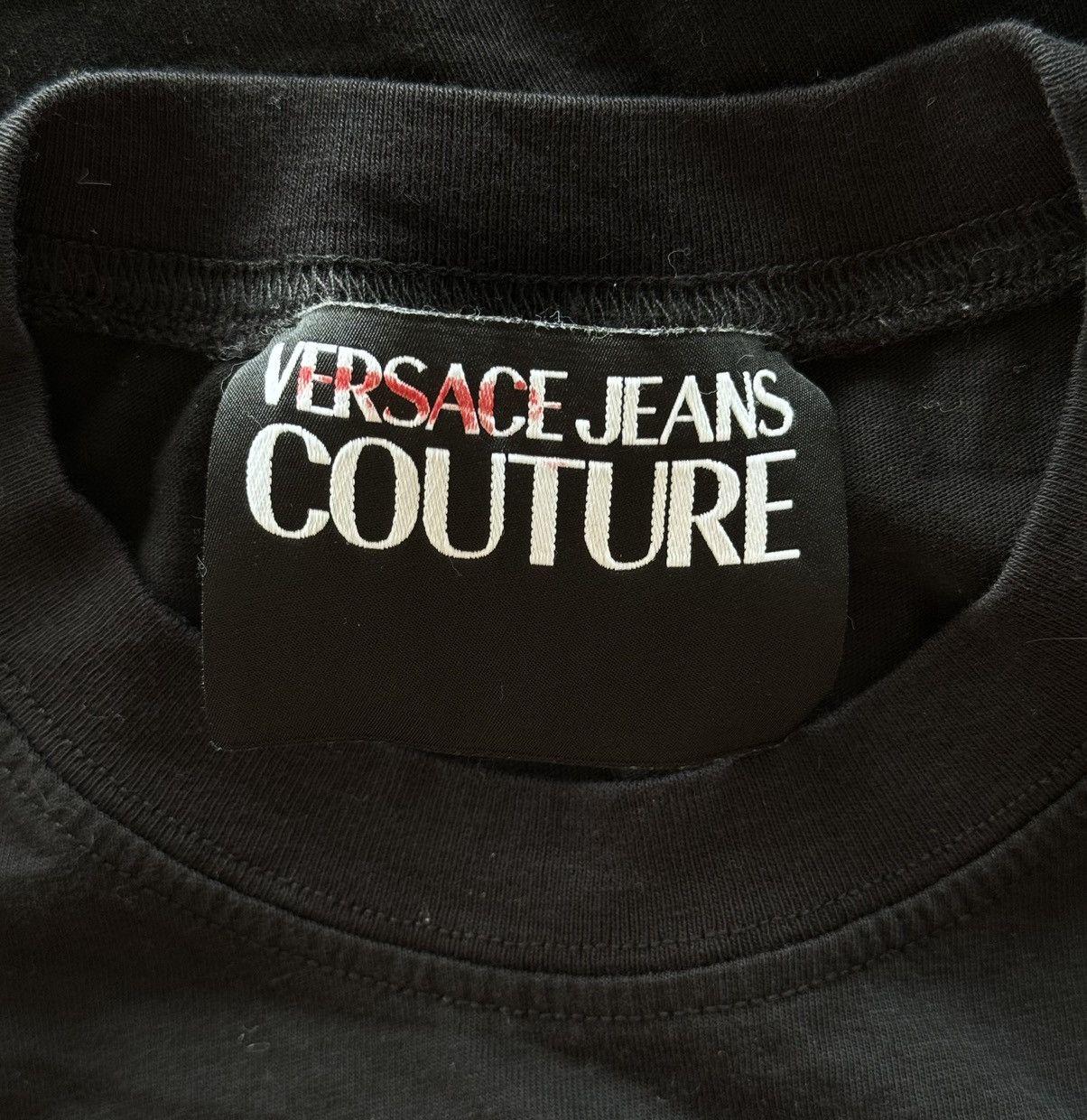 Designer × Versace × Versace Jeans Couture Versace Jeans Couture big logo t-shirt black Size S / US 4 / IT 40 - 3 Thumbnail