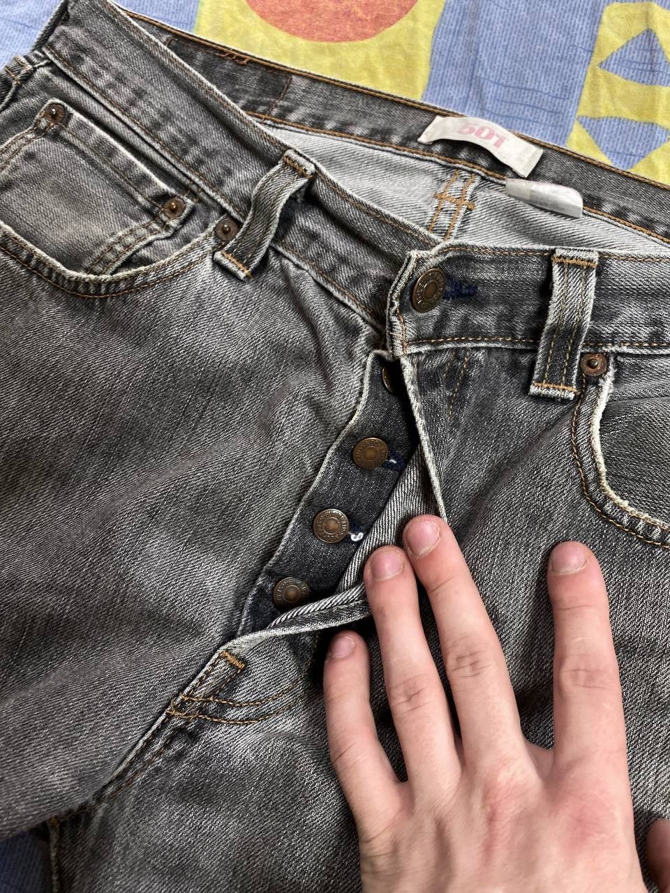 Levi's Levi's Jeans 501 Faded Denim Size US 32 / EU 48 - 15 Thumbnail