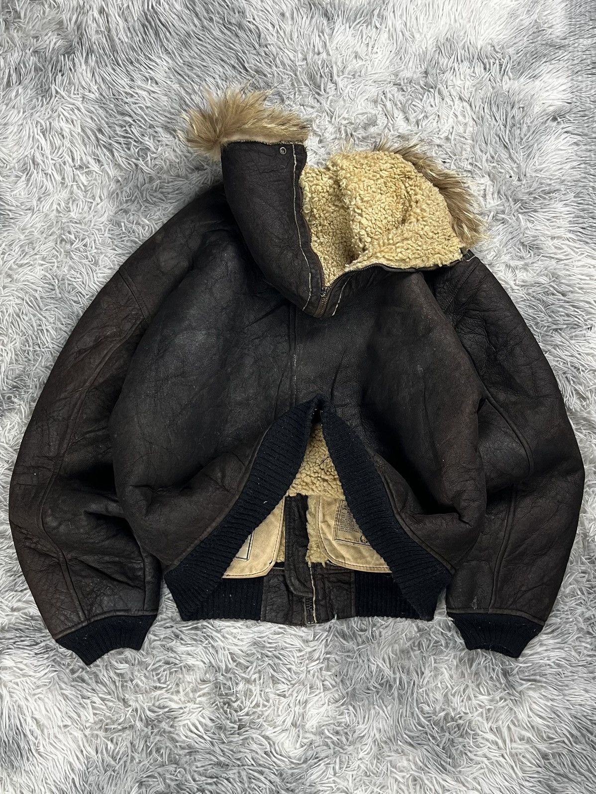 Avirex Vintage Avirex B-3 Leather jacket hoodie Size US M / EU 48-50 / 2 - 10 Thumbnail