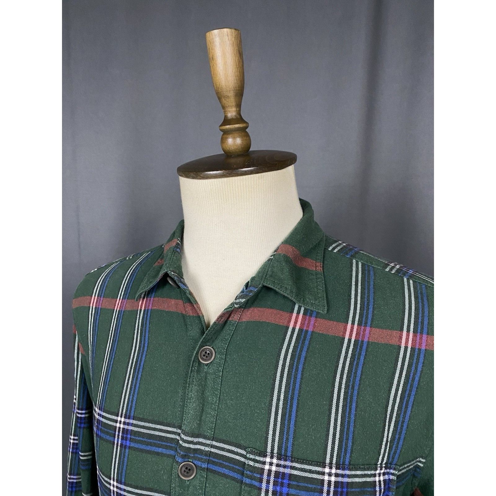 Burberry Burberry Brit Nova Check Men's Green Checked Longsleeve Flan Size US XL / EU 56 / 4 - 6 Thumbnail