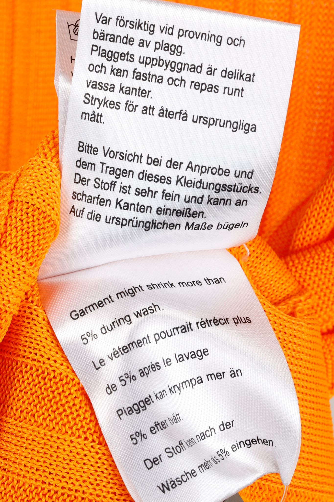 Hope Hope Shape Orange Ribbed Turtleneck Sweater Size M / US 6-8 / IT 42-44 - 10 Thumbnail