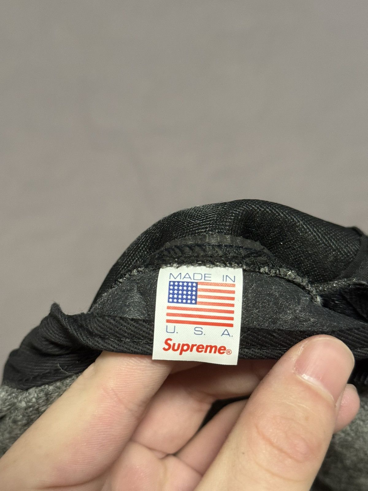 Supreme Supreme fw12 2012 Harris Tweed wool 5-Panel camp cap grey Size ONE SIZE - 5 Thumbnail
