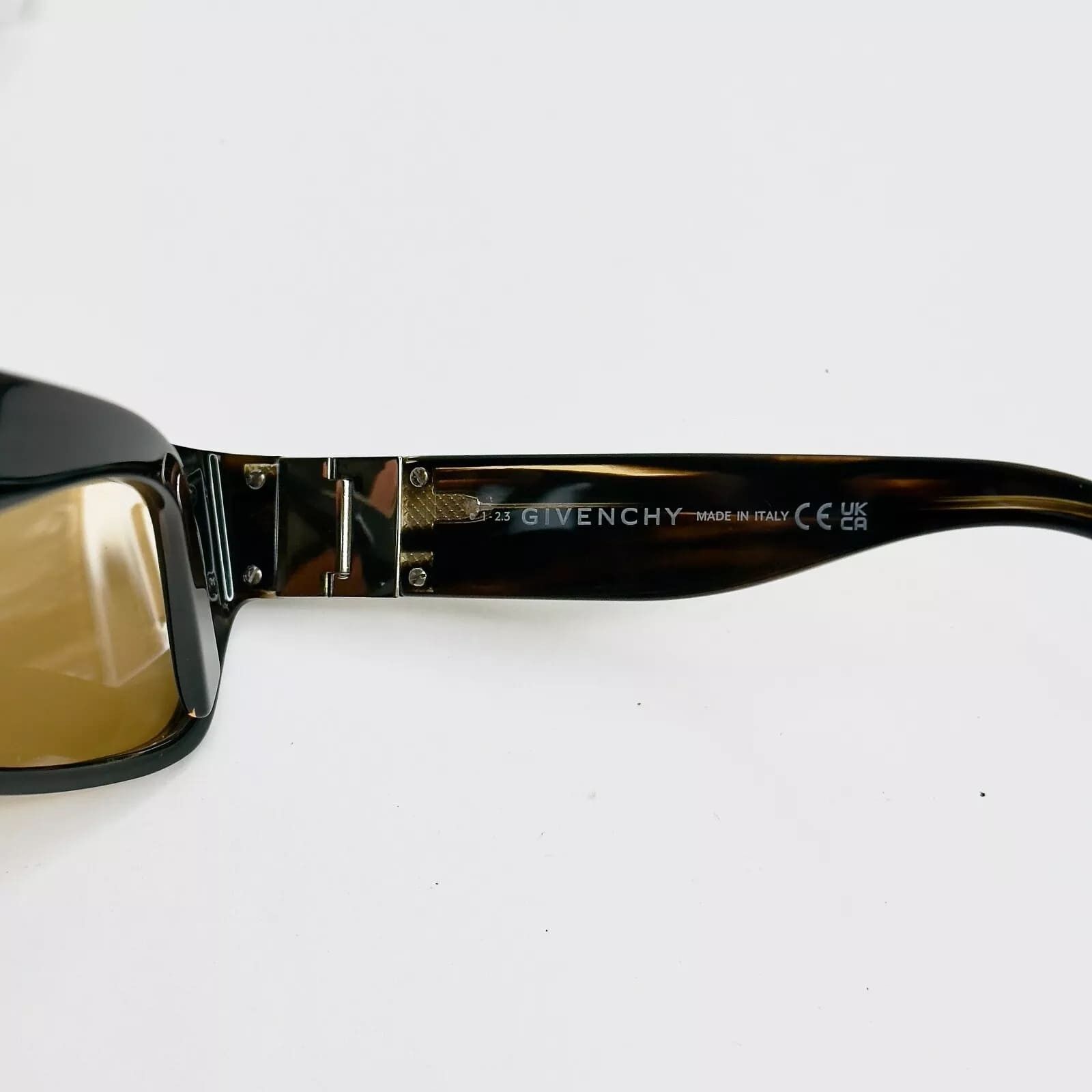 Givenchy GIVENCHY GV 4G Hinge 40057 Brown Yellow GV40057I Sunglasses Size ONE SIZE - 4 Thumbnail