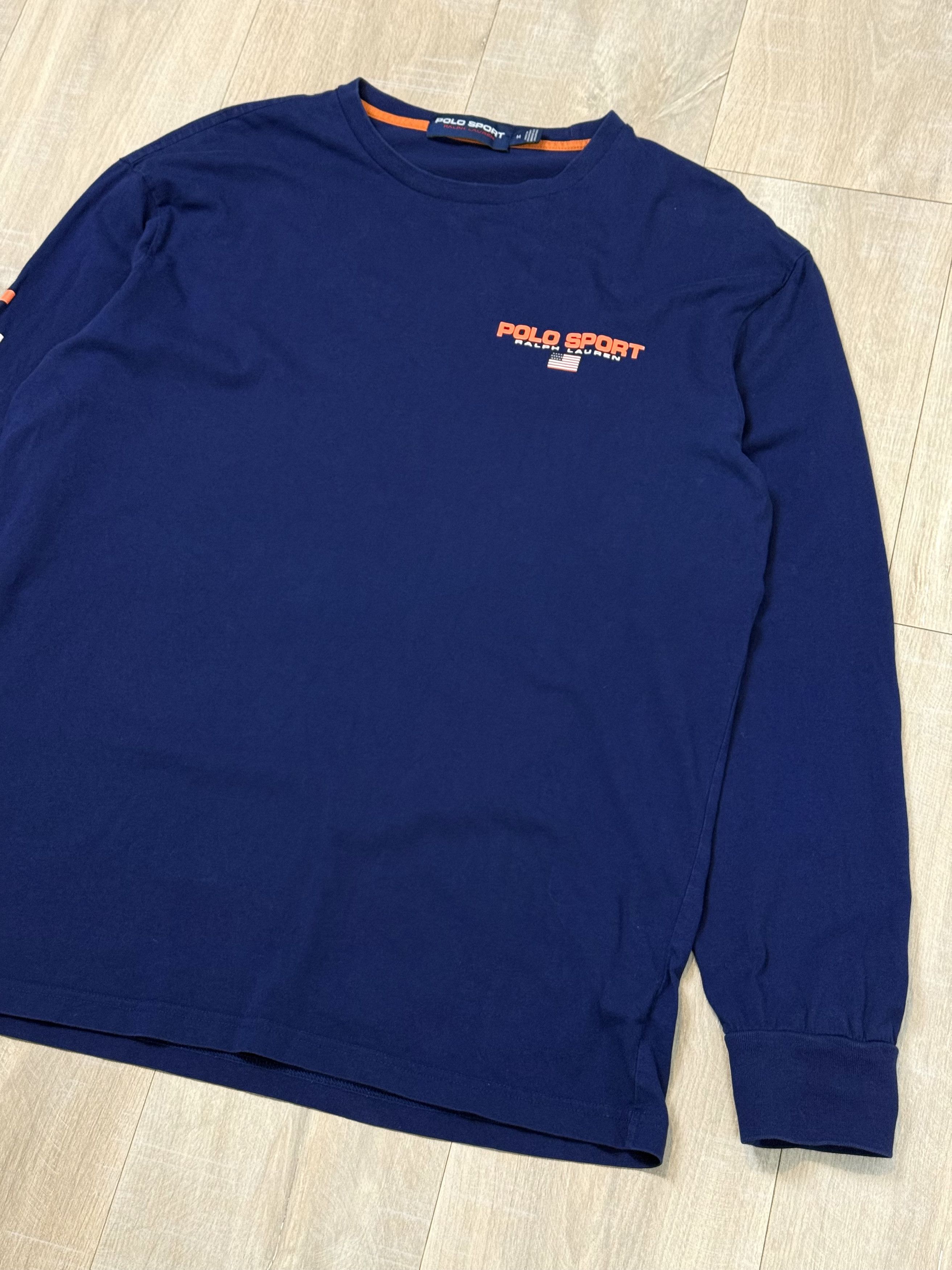 Polo Ralph Lauren Vintage 90s Polo Sport Ralph Lauren Long Sleeve Blue Size US M / EU 48-50 / 2 - 3 Thumbnail