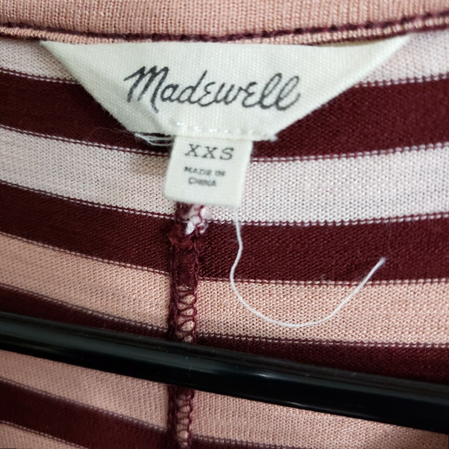 Madewell Madewell Womens Tank Dress in Sulley Stripe Sz 2XS Red Short Sleeveless Pullover Casual Vintage: No Size XXS / US 00 / IT 34 - 6 Thumbnail