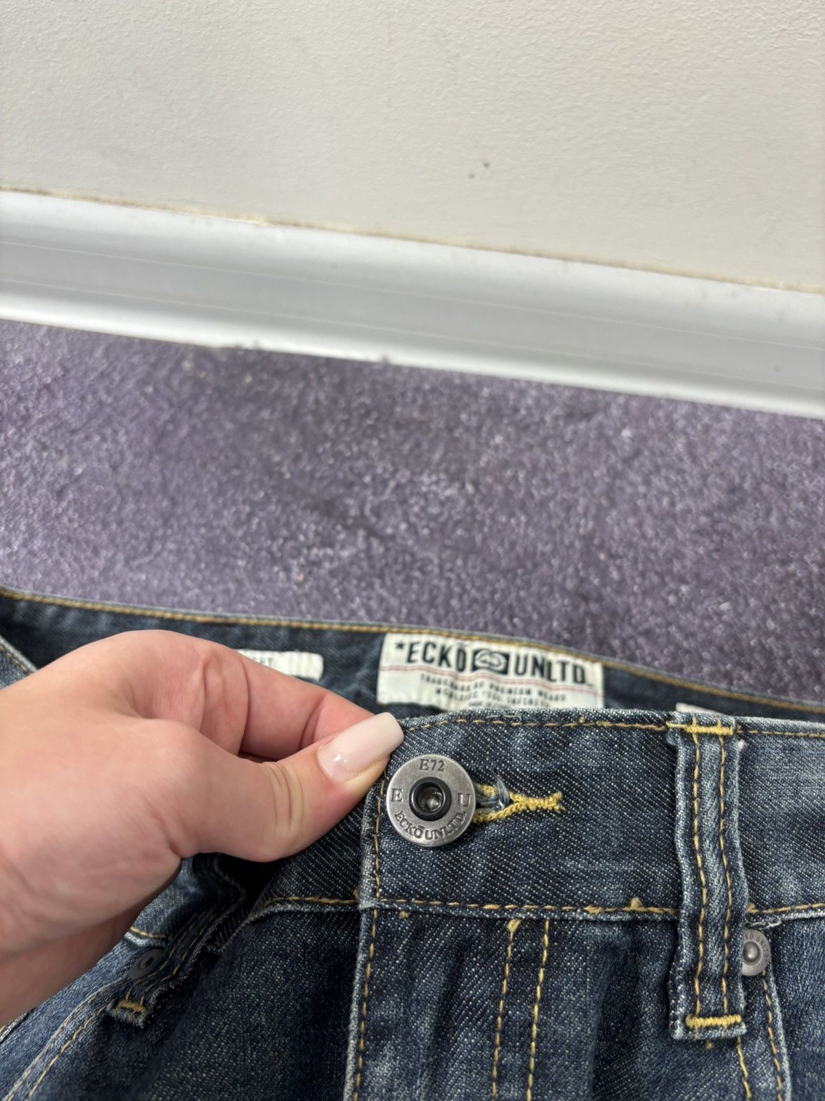 Ecko Unltd. Vintage Ecko Unltd Y2K Skate Hype Baggy Denim Shorts Size US 32 / EU 48 - 14 Thumbnail