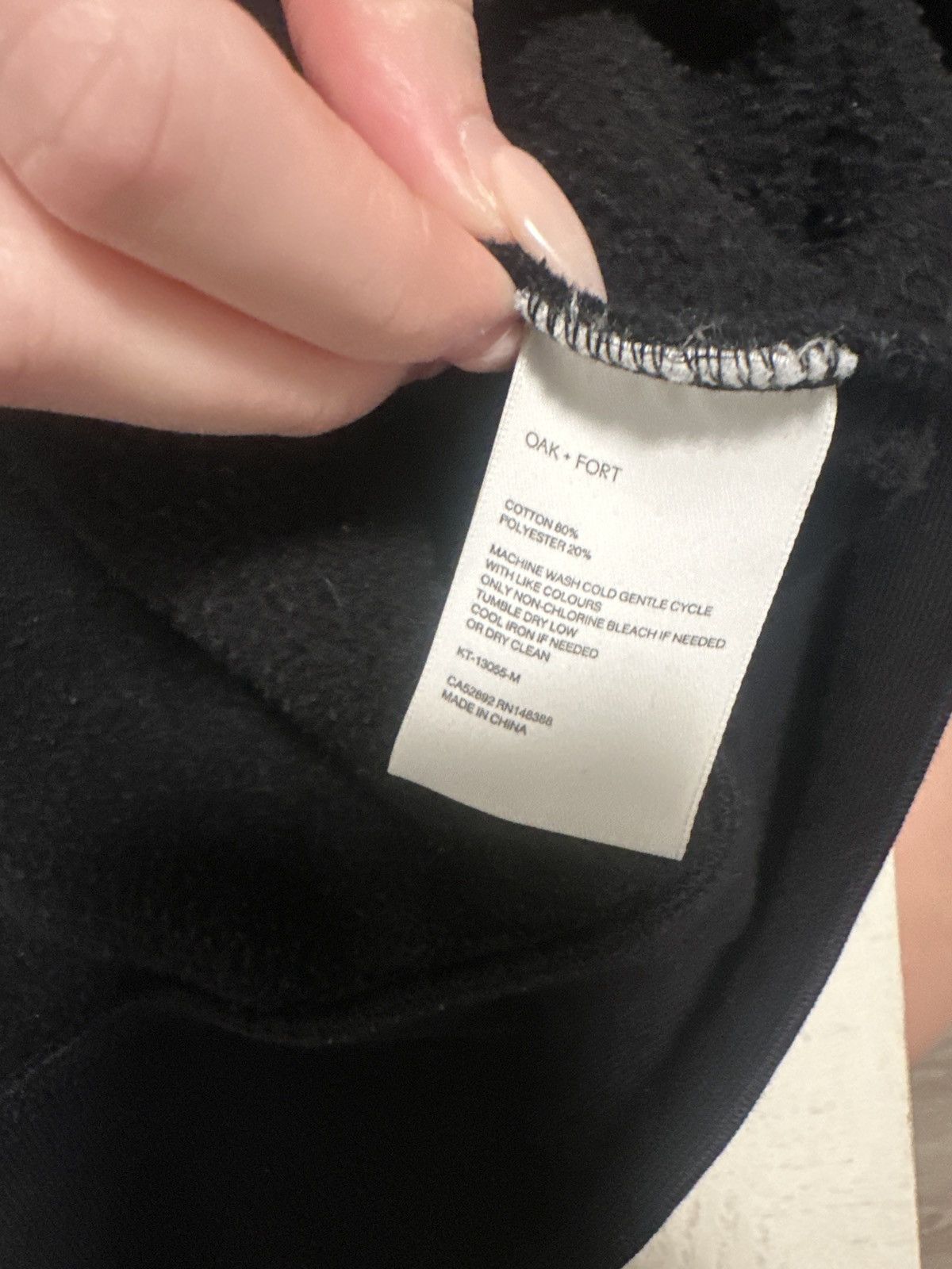 Oak + Fort Oak & Fort Black Hoodie Size L / US 10 / IT 46 - 5 Thumbnail