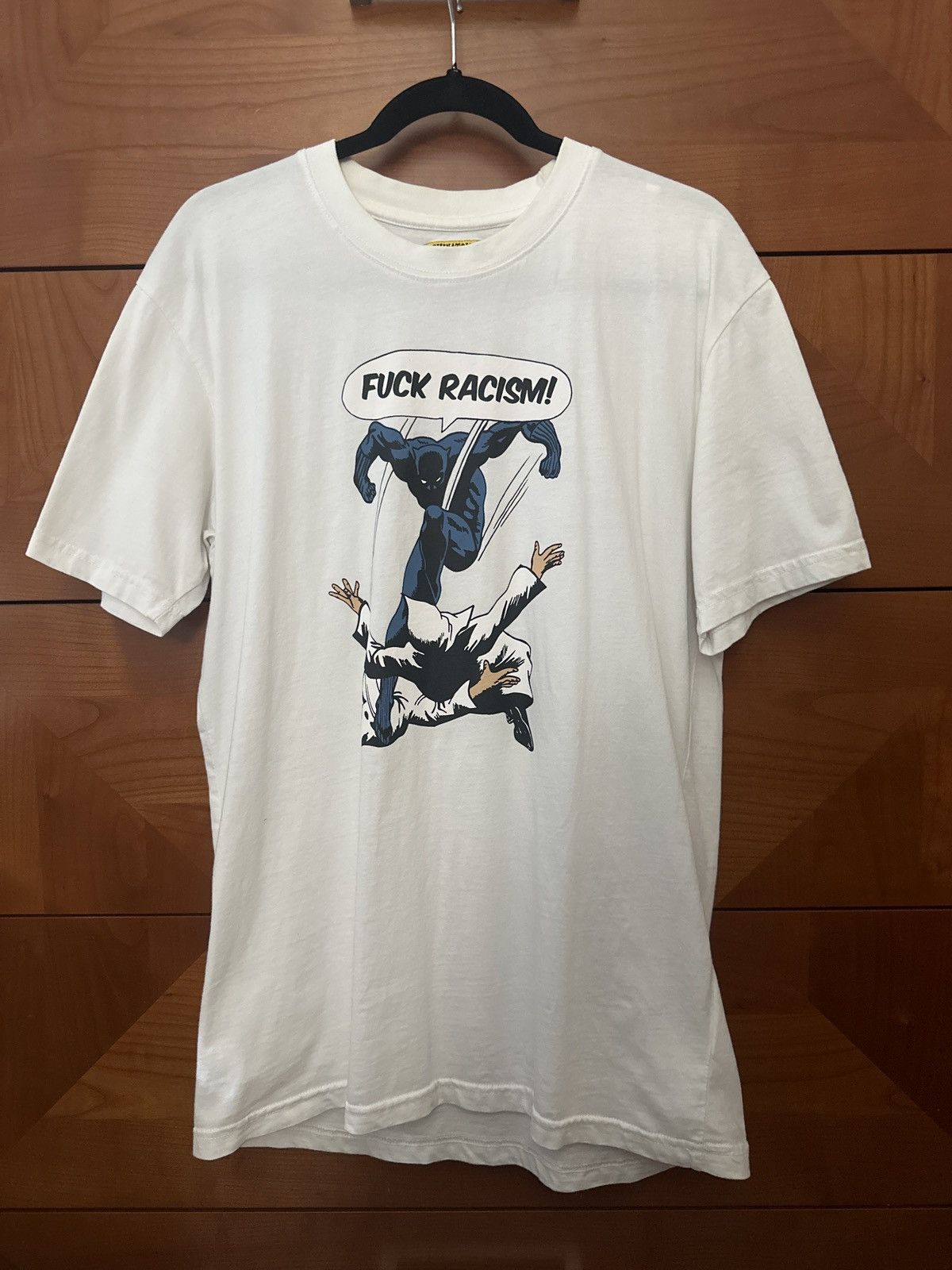 Market Chinatown market “Fuck Racism” white graphic tee Size US L / EU 52-54 / 3 - 3 Thumbnail