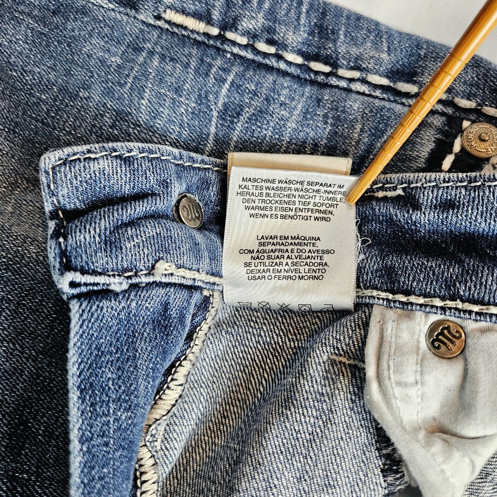 Miss Me Y2K Miss Me Women Junior Boyfriend Crop Jeans Sz. 27x25 Blue Size 27" / US 4 / IT 40 - 11 Thumbnail