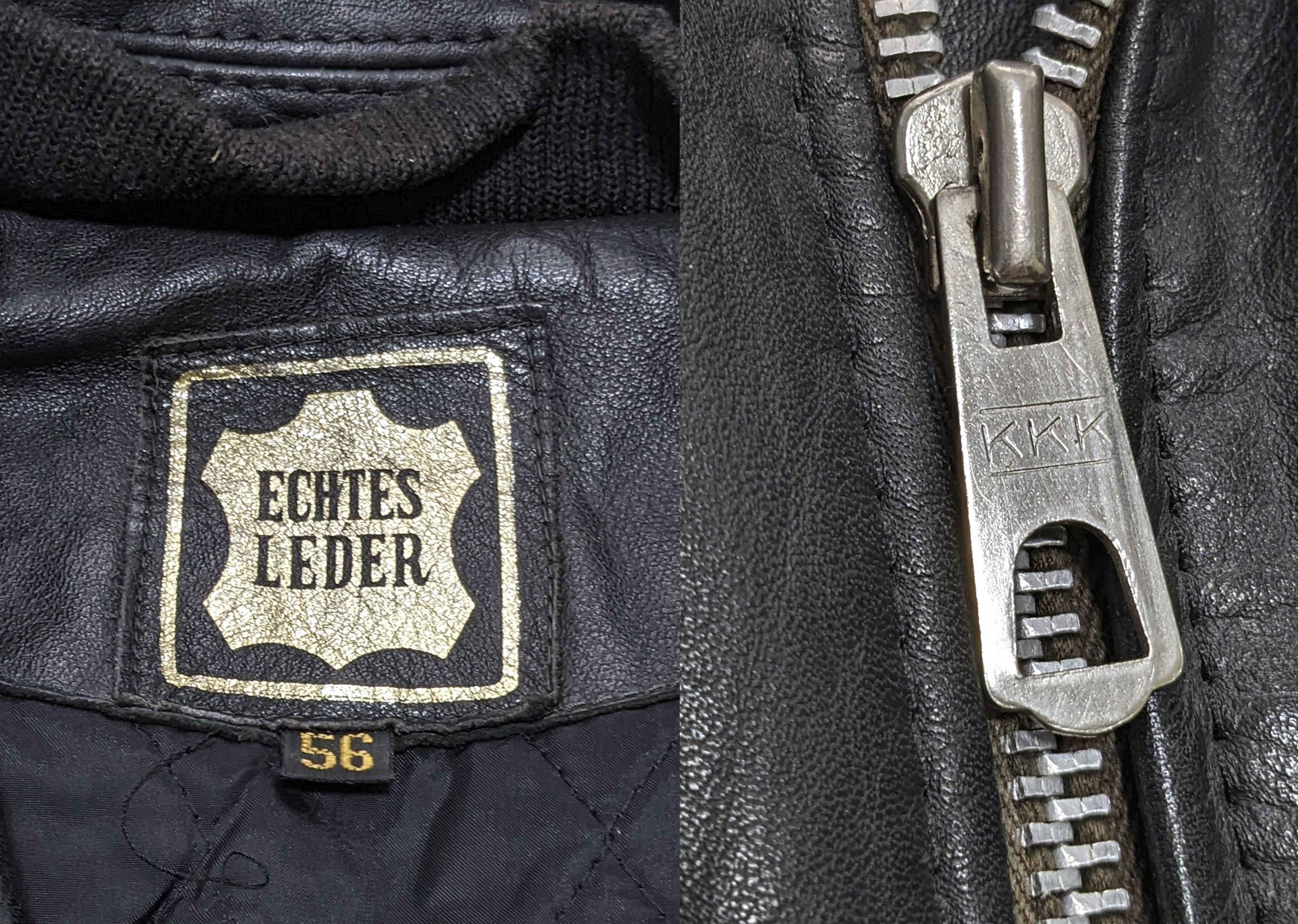 Vintage Vintage 80s Scandinavian Black Leather Biker Jacket Size US XL / EU 56 / 4 - 10 Thumbnail