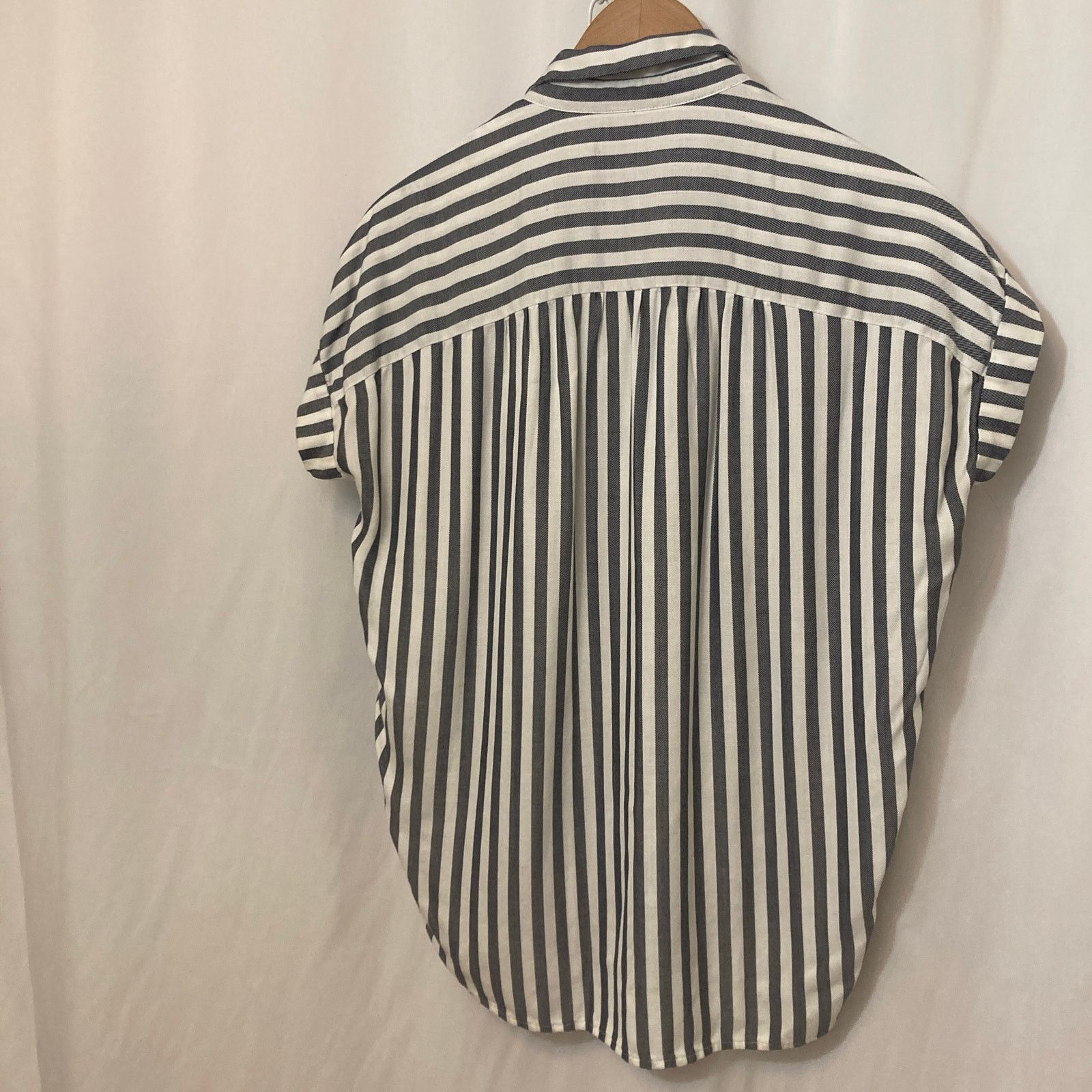 Madewell Madewell Blue White Striped Button Up Shirt Blouse Top Size XS / US 0-2 / IT 36-38 - 10 Thumbnail