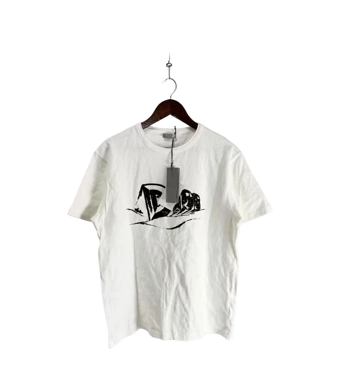 Dior Dior Graffiti Logo T-Shirt Size L Size US L / EU 52-54 / 3 - 1 Thumbnail