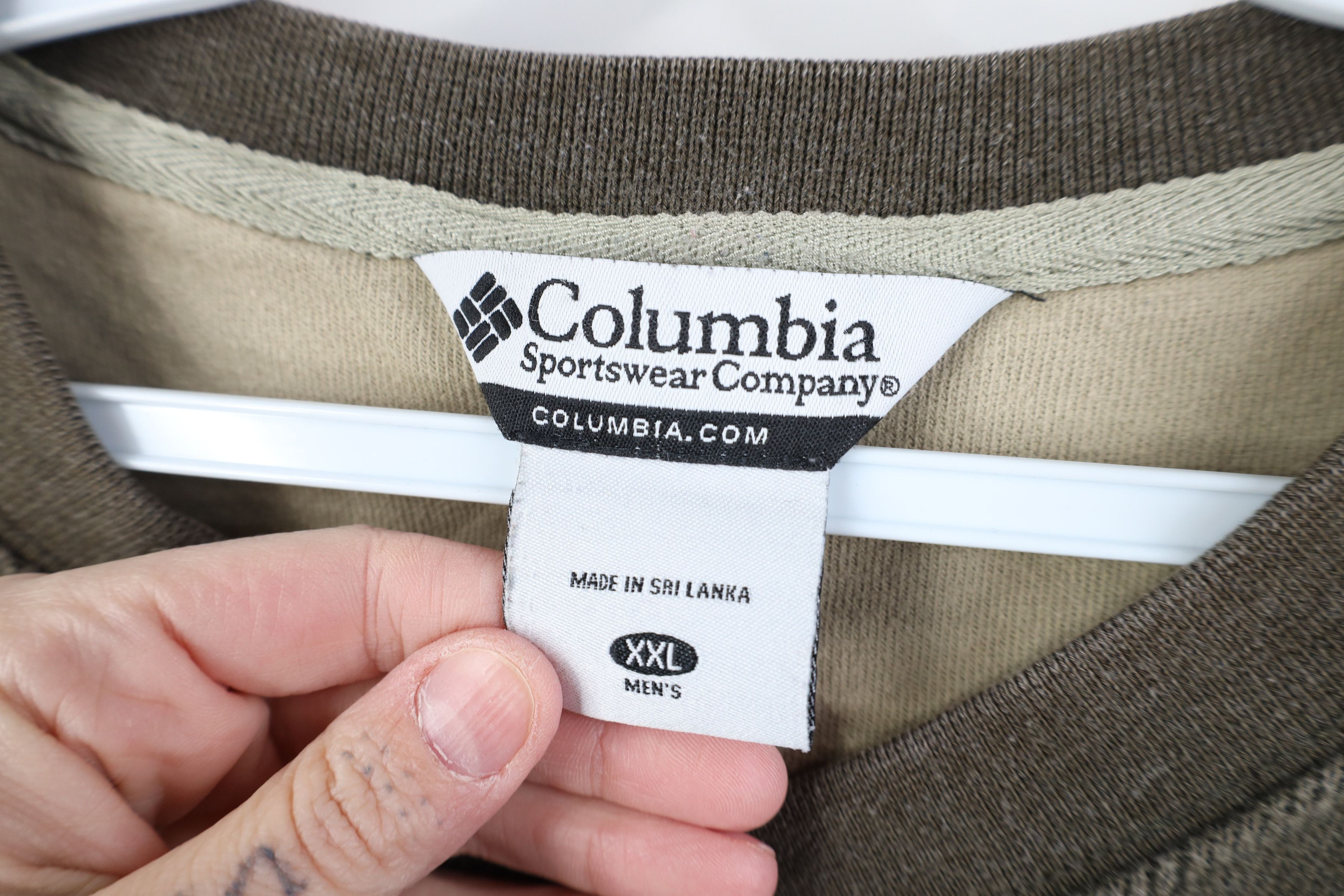 Columbia Vintage 90s Columbia Ribbed Knit Long Sleeve T-Shirt Brown Size US XXL / EU 58 / 5 - 7 Thumbnail