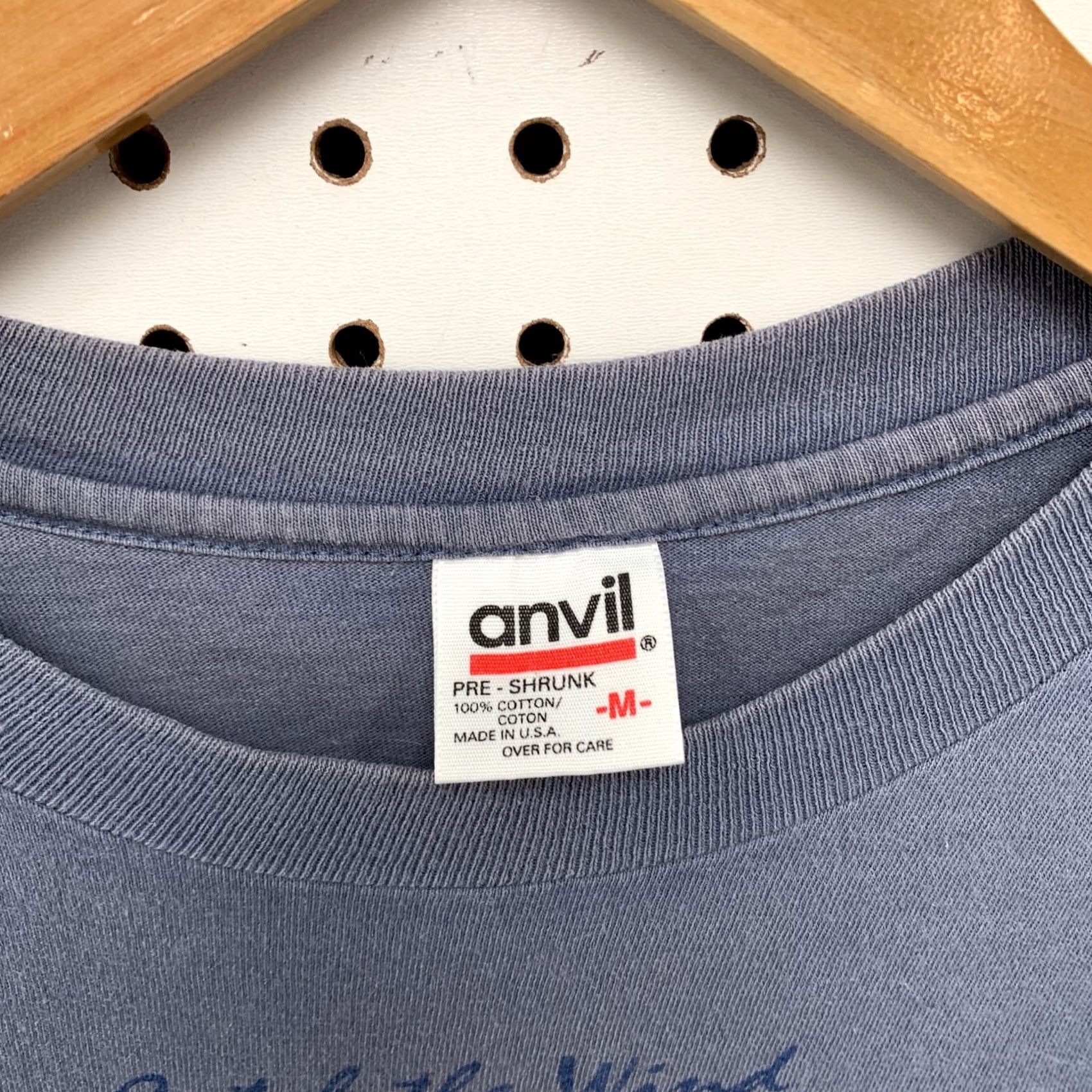 Anvil Vintage Eagle Nature Shirt Mens M Blue 19x26 USA Single Stitch Anvil T-Shirt Crew Neck Short Sleeve Birds USA Mens Size US M / EU 48-50 / 2 - 7 Thumbnail