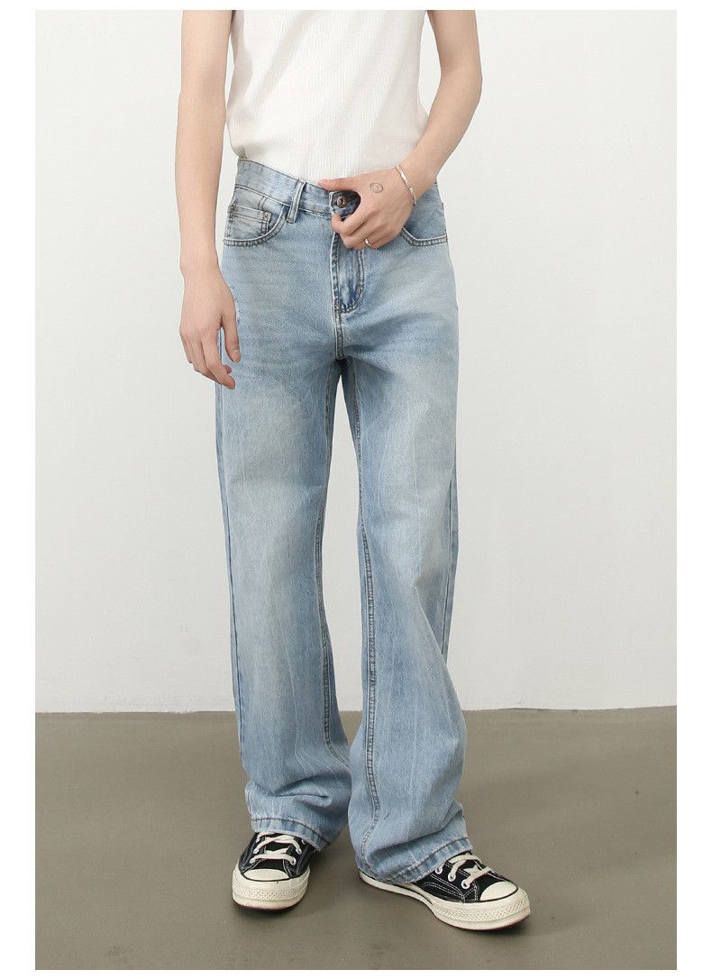 Japanese Brand × Jean American retro washed blue ripped jeans y2k Size US 32 / EU 48 - 2 Thumbnail