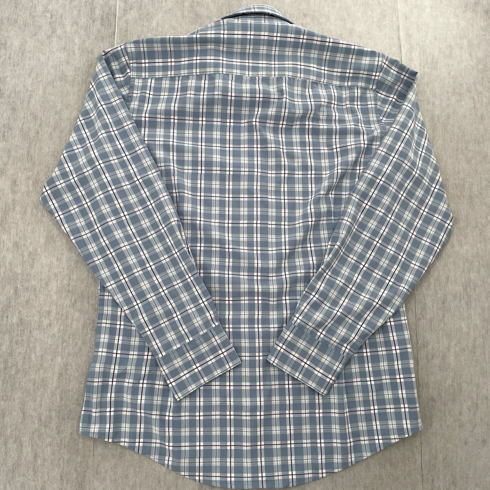 Mizzen+Main Mizzen+Main Shirt Adult Medium Blue Trim Fit Button Up Lightweight Leeward Mens Size US M / EU 48-50 / 2 - 2 Thumbnail