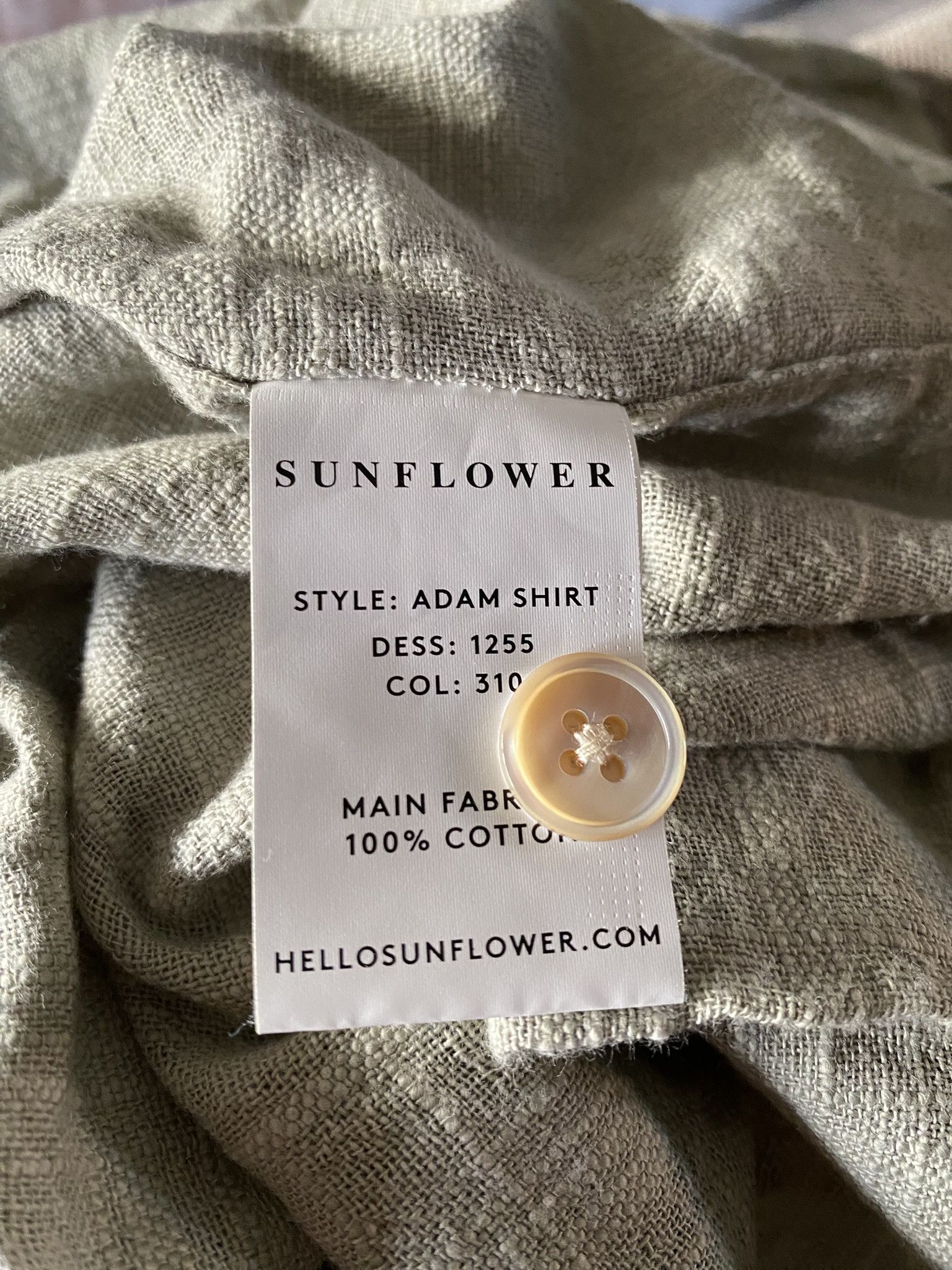 Sunflower NWT Adam Shirt - Khaki Size US S / EU 44-46 / 1 - 9 Thumbnail