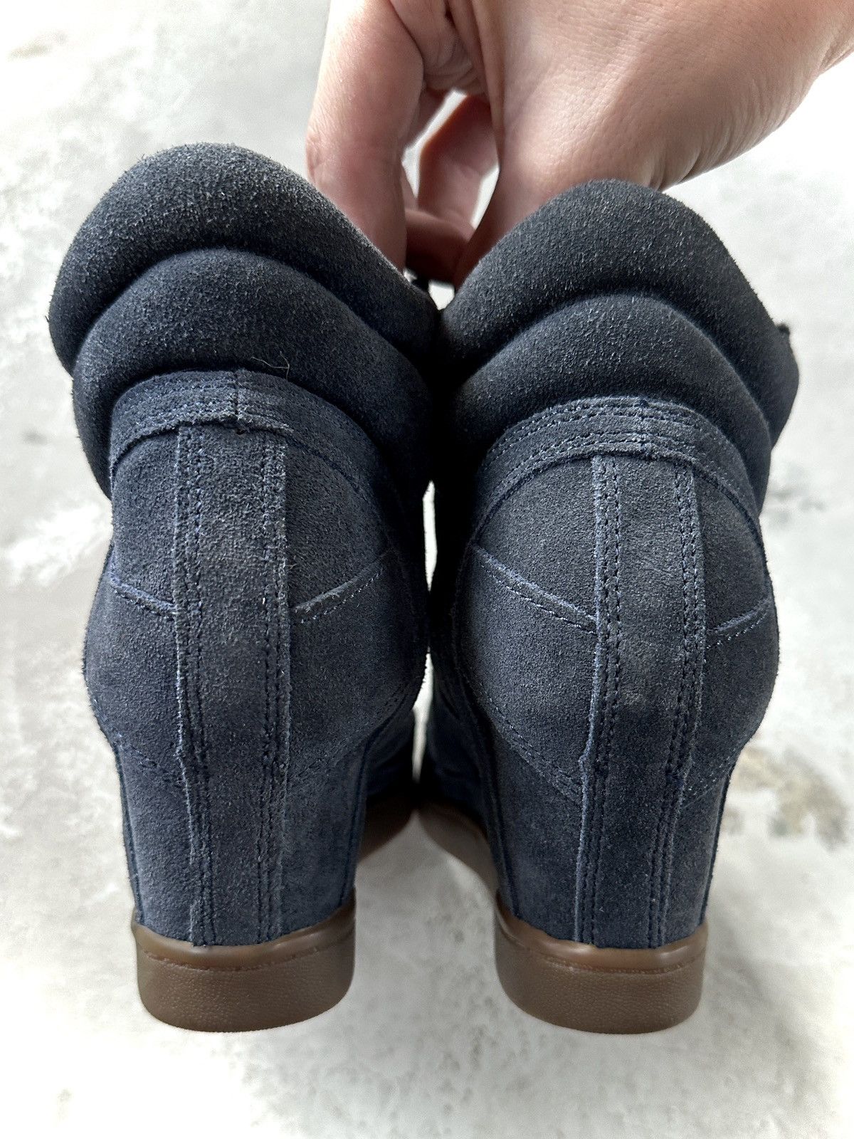 Other Hawkins Deep Blue Wedge Heels Size US 6 / IT 36 - 4 Thumbnail