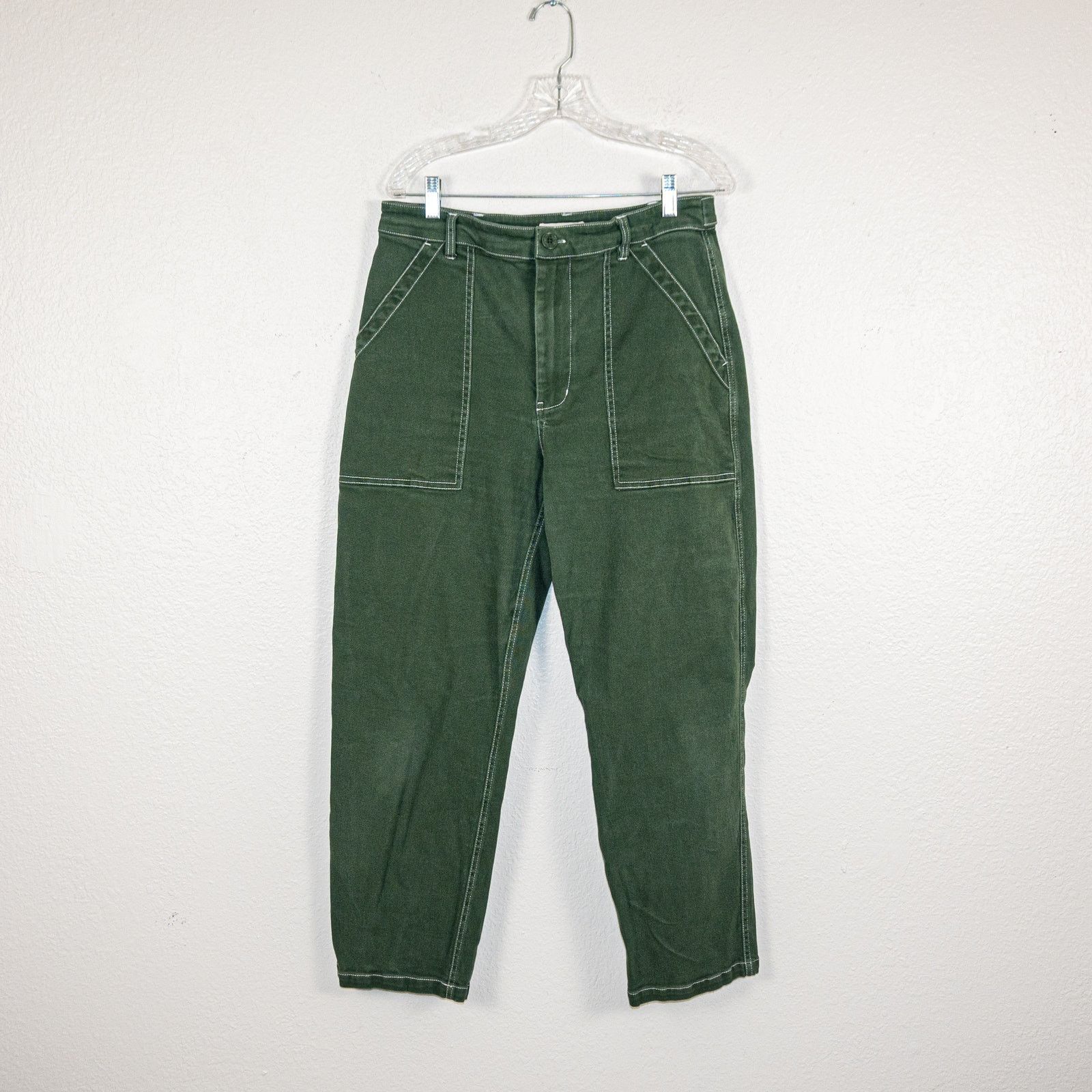 P&Co P&Co Service Fatigue Pants in Green Cotton Twill Size 14 L28 Size 32" / US 10 / IT 46 - 1 Thumbnail