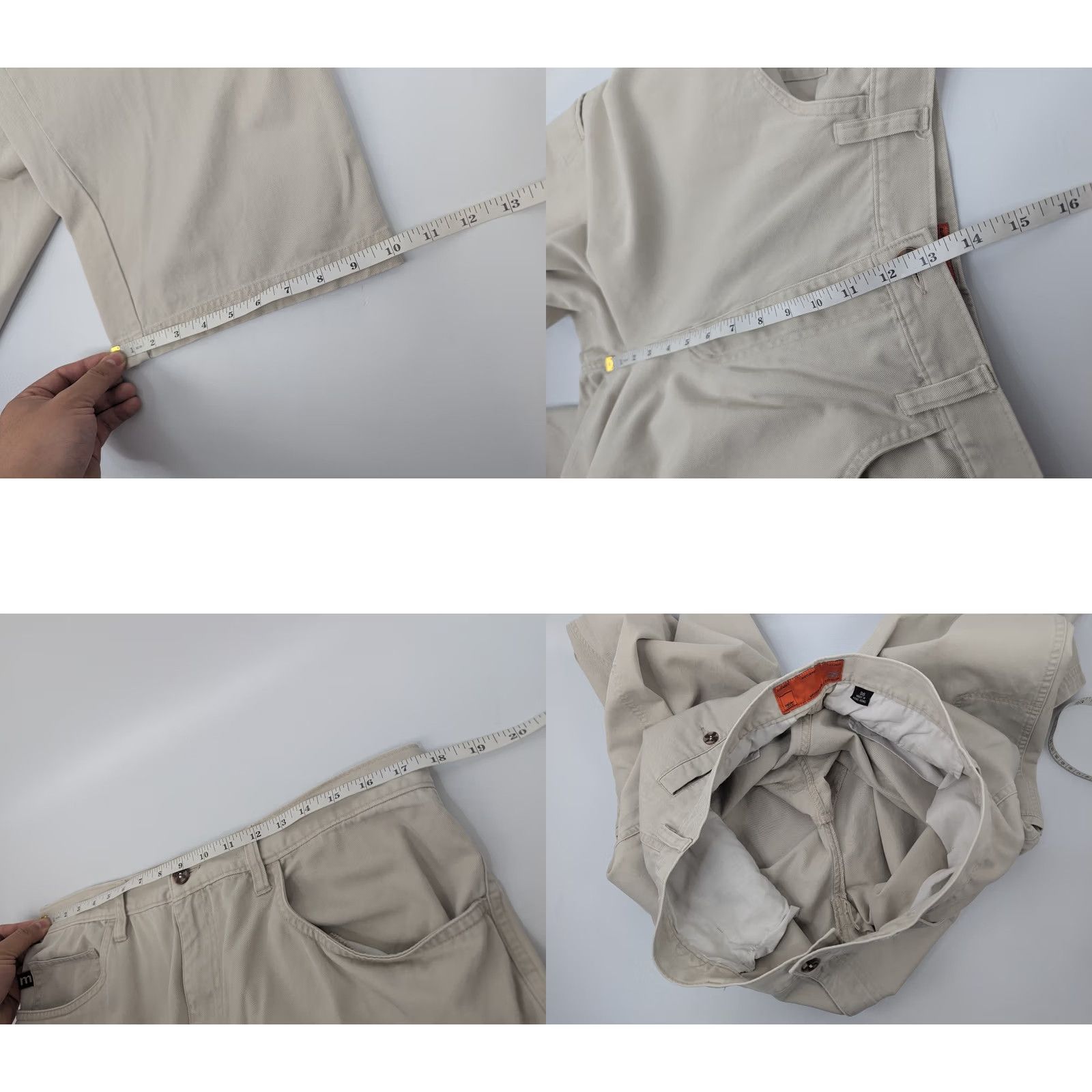 Mossimo VINTAGE Mossimo Pants Cargo Baggy Men's 36 Beige Wide-Leg Khaki Grunge 70s Army Size US 36 / EU 52 - 8 Thumbnail
