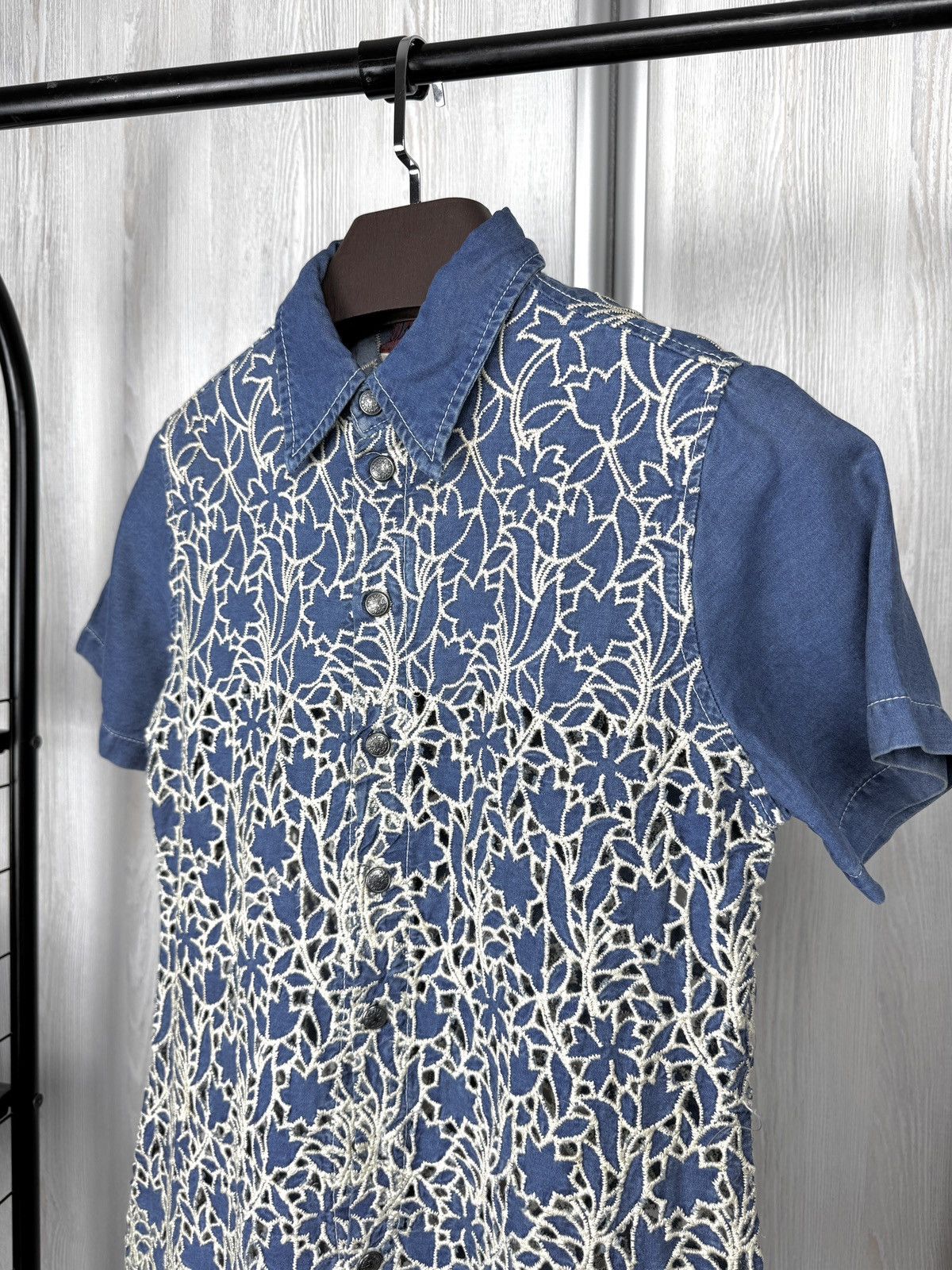 Jean Paul Gaultier Jean Paul Gaultier Jeans vintage denim mesh ss shirt size 42 Size M / US 6-8 / IT 42-44 - 5 Thumbnail