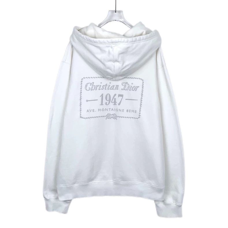 GucciWhite logo letter embroidery cotton hooded drawstring