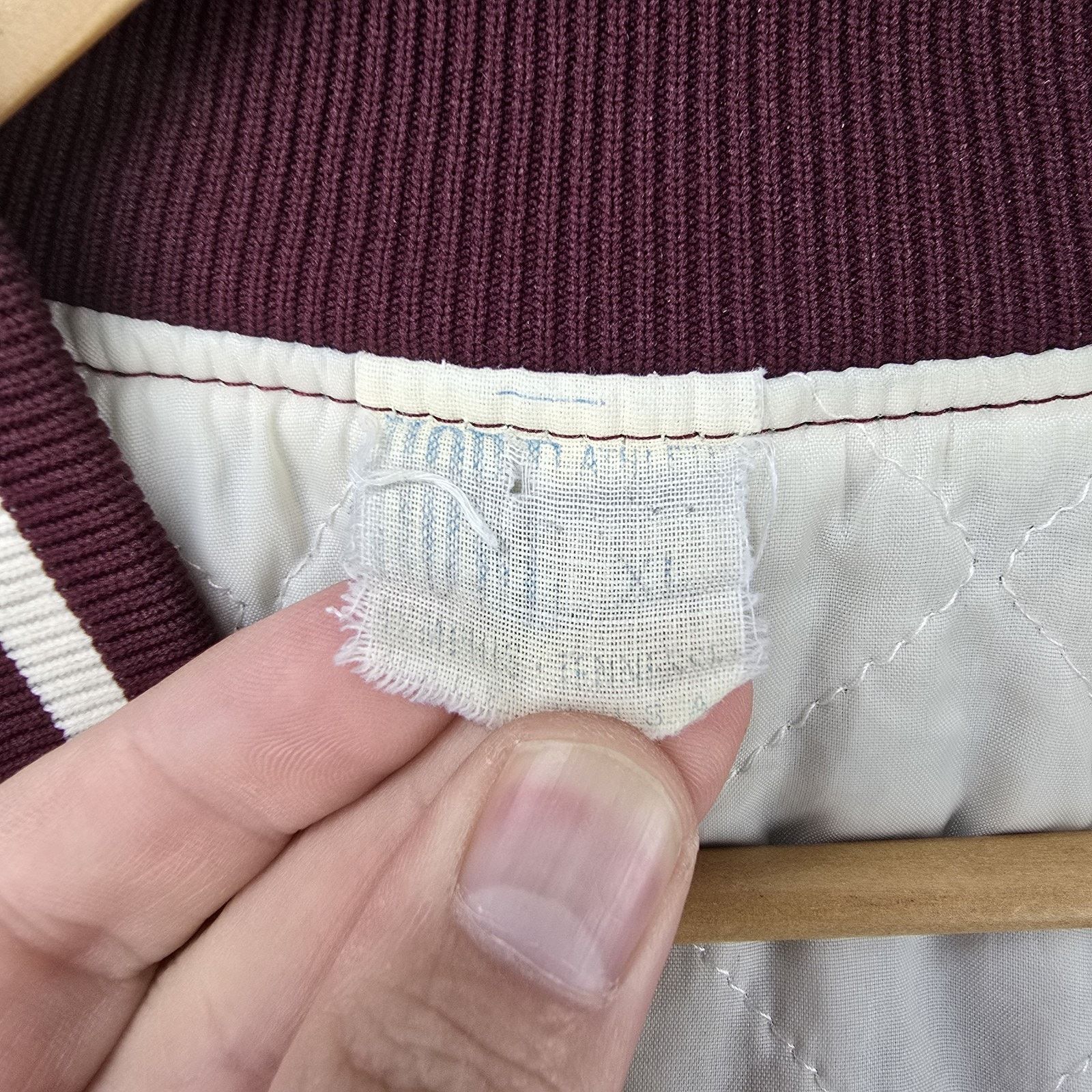 Other Vintage Texas A&M Aggies Satin Bomber Jacket XL Maroon 80s Size US XL / EU 56 / 4 - 7 Thumbnail